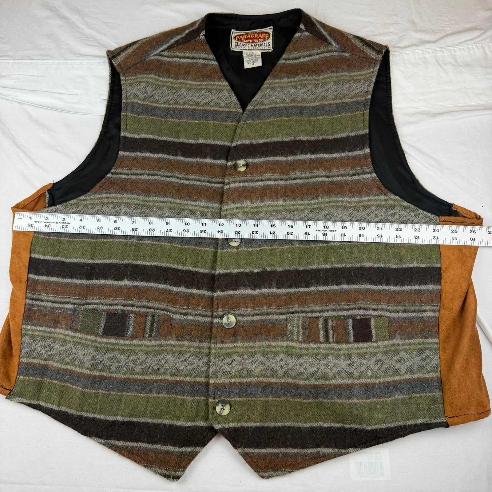 Other Paragraff Clothing Co Wool Blend Striped Vest Size M Size US M / EU 48-50 / 2 - 4 Thumbnail