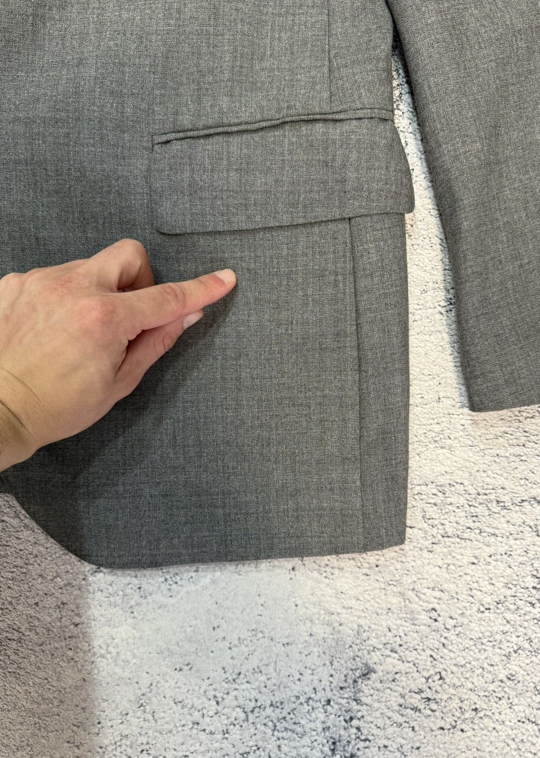 Suitsupply Lazio Blazer Mens 52 EU 42 US Slim Gray Wool