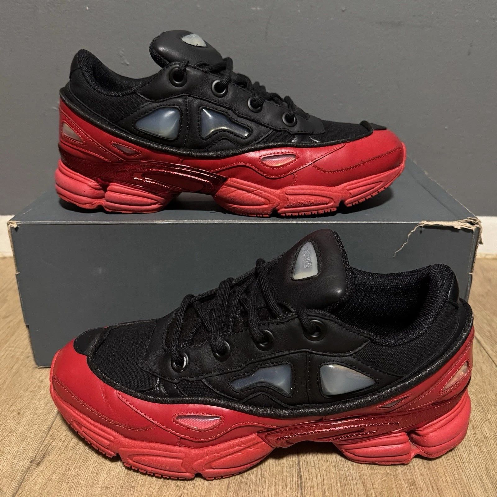 Adidas Raf Simons Ozweego 3 Black Scarlet Red 10.5 DA8775