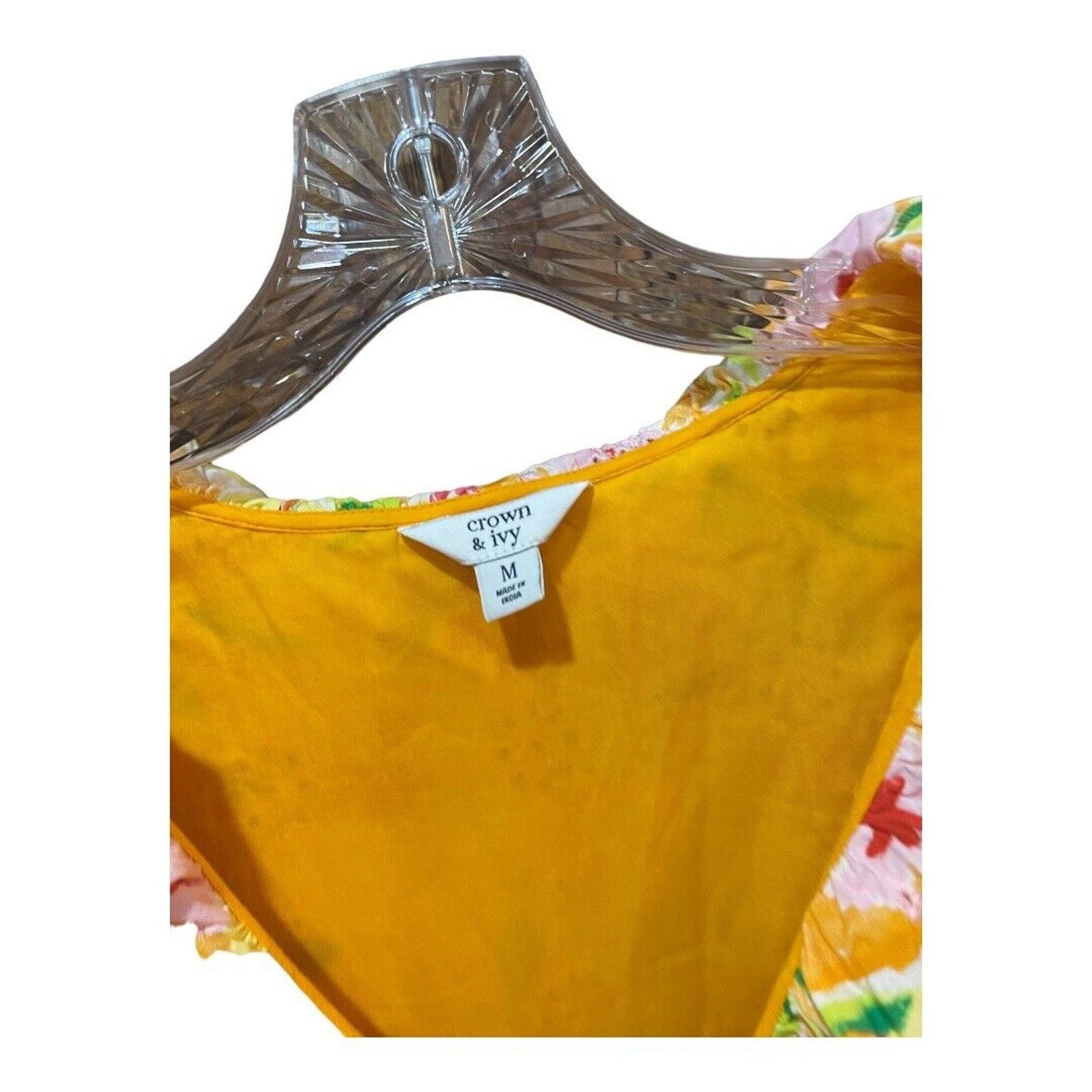 Other Crown & Ivy Women's Short Puff Sleeve Maxi Dress Size M / US 6-8 / IT 42-44 - 3 Thumbnail