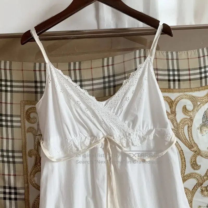 Burberry Burberry White Cotton Women's Dress. Size M / US 6-8 / IT 42-44 - 2 Thumbnail