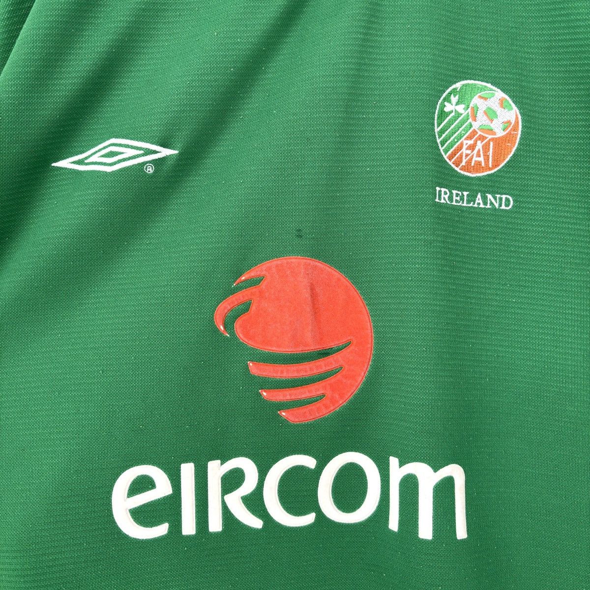 Umbro 2001 2003 Ireland National Umbro Vintage Home Soccer Jersey Size US XL / EU 56 / 4 - 4 Thumbnail
