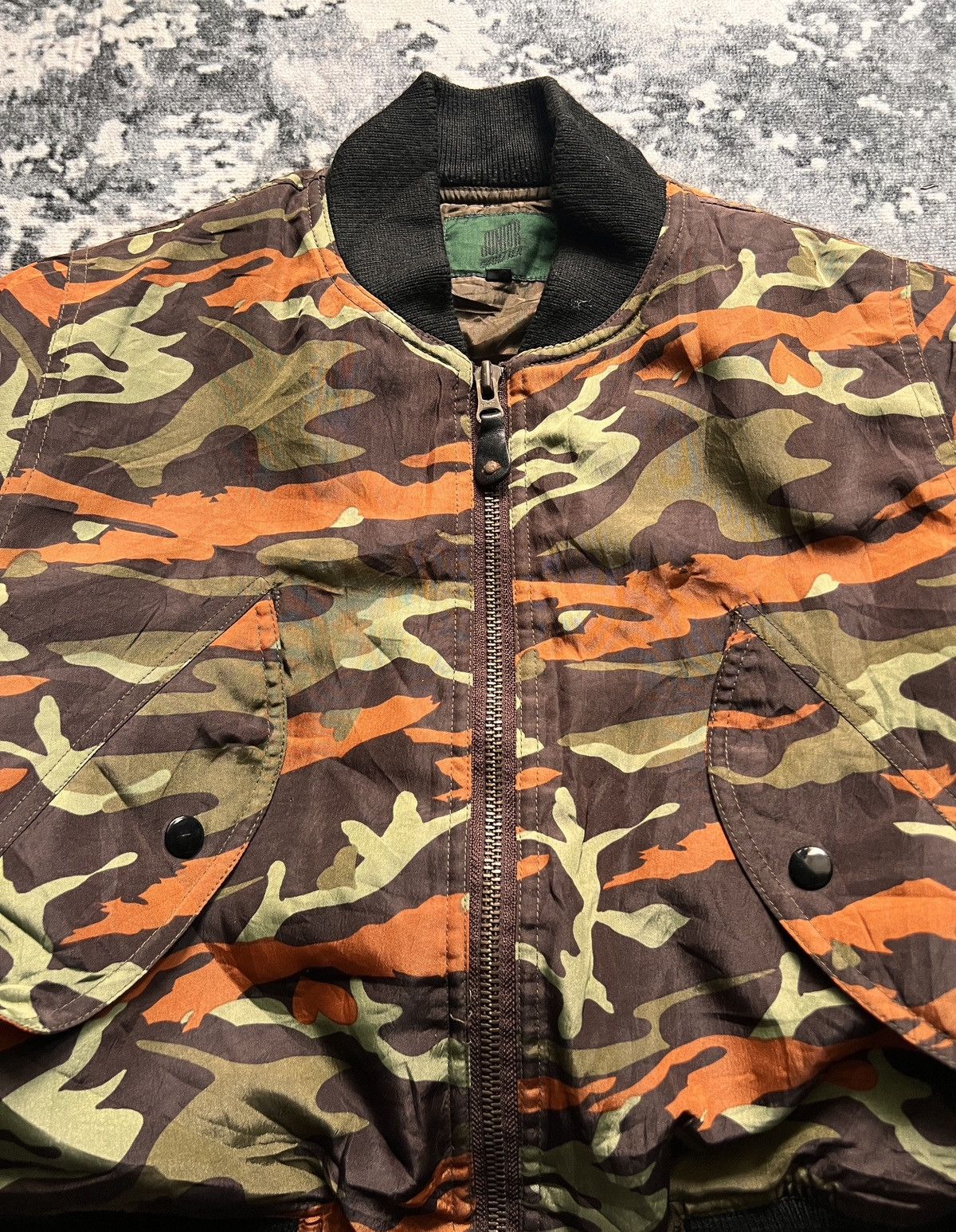 Jean Paul Gaultier Jean Paul Gaultier MA-1 Camo Junior Gaultier Bomber Jacket Size US XS / EU 42 / 0 - 6 Thumbnail