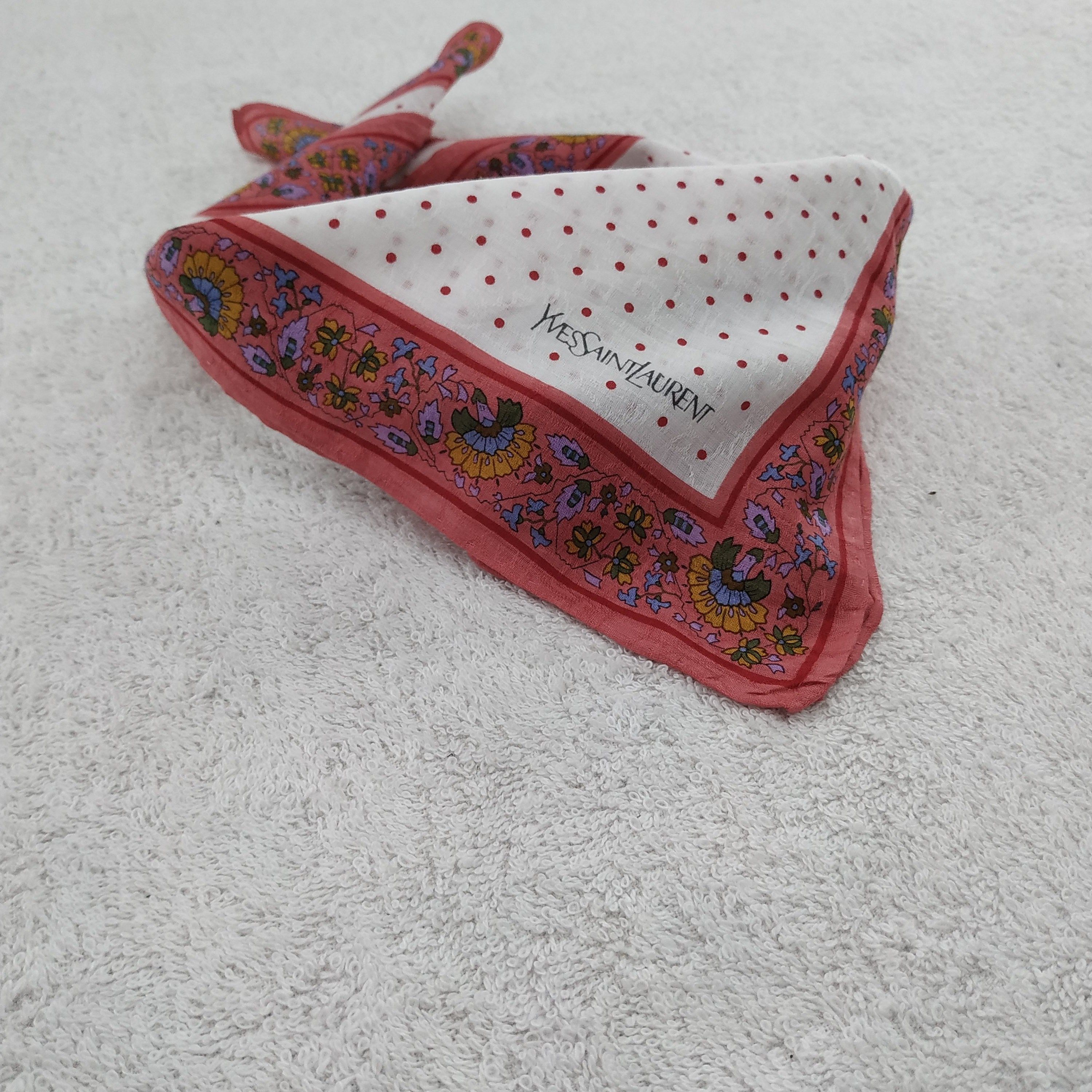 Vintage × Yves Saint Laurent Yves Saint Laurent Neckerchief / Bandana / Handkerchief Size ONE SIZE - 3 Thumbnail