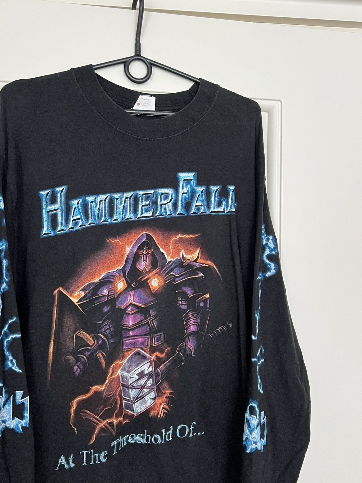 Band Tees Vintage Hammer Fall Band Long Sleeve Rock Tee Size XL Size US XL / EU 56 / 4 - 7 Thumbnail