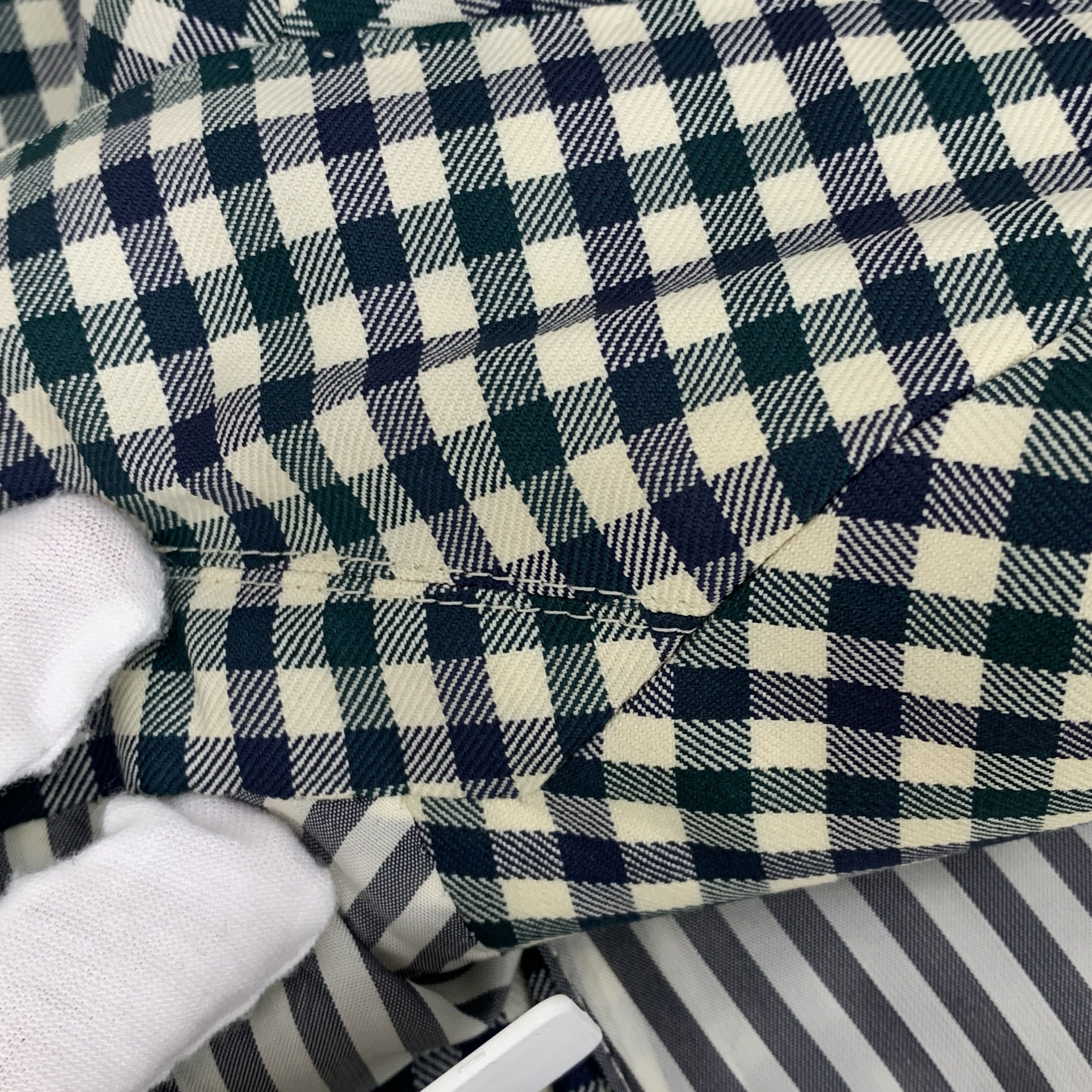 Thom Browne Thom Browne Colorblock Houndstooth Wool Blazer (XS) Size 38R - 3 Thumbnail