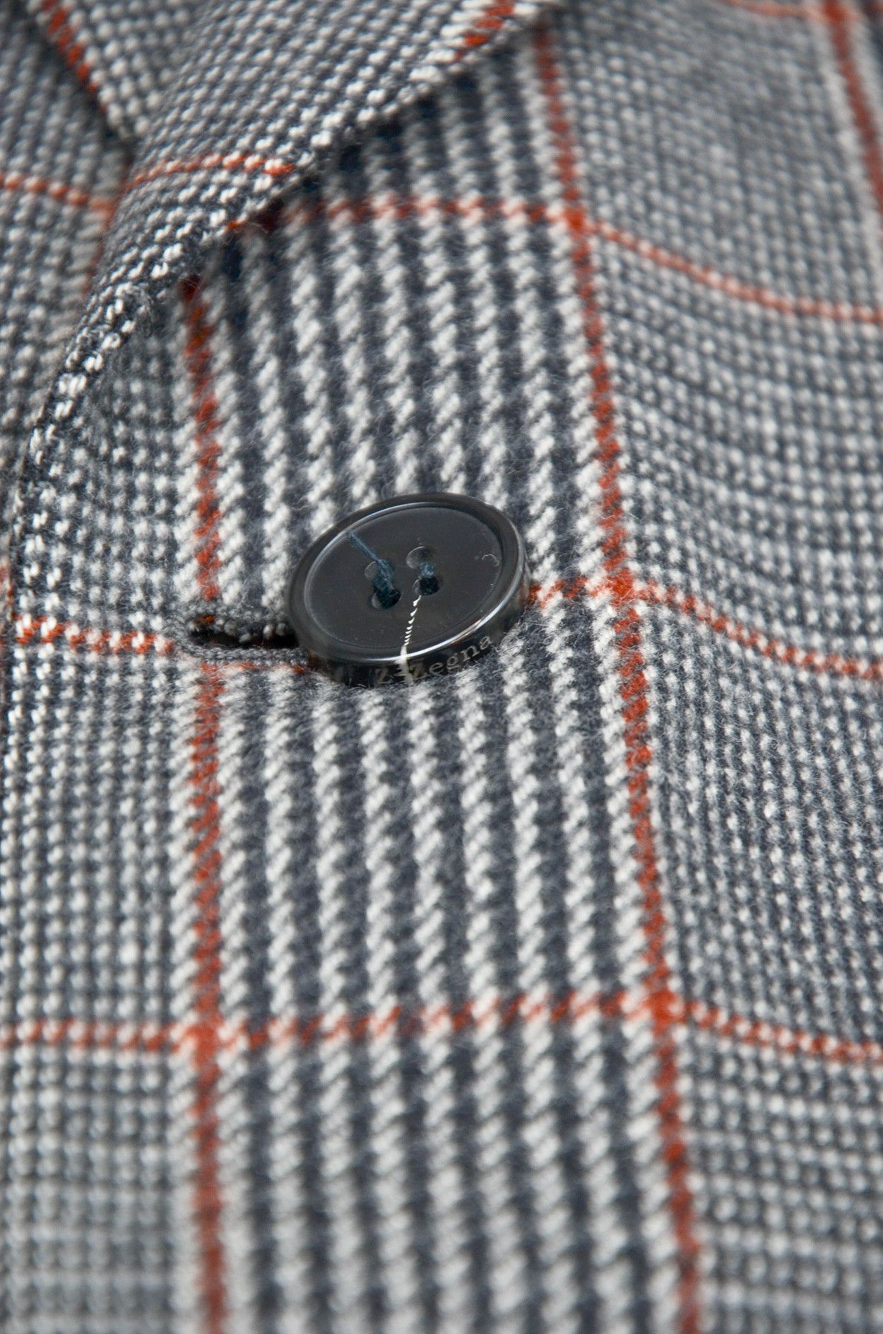 Ermenegildo Zegna Ermenegildo Zegna Wool Angora Check Blazer Grey - Size 54R Size 44R - 6 Thumbnail