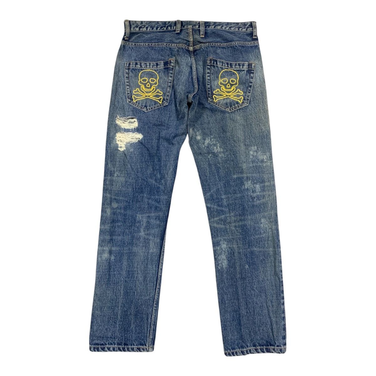 Japanese Brand RNA Japan Ripped Distressed Punk Style Jeans | W33x33 Size US 33 - 5 Thumbnail