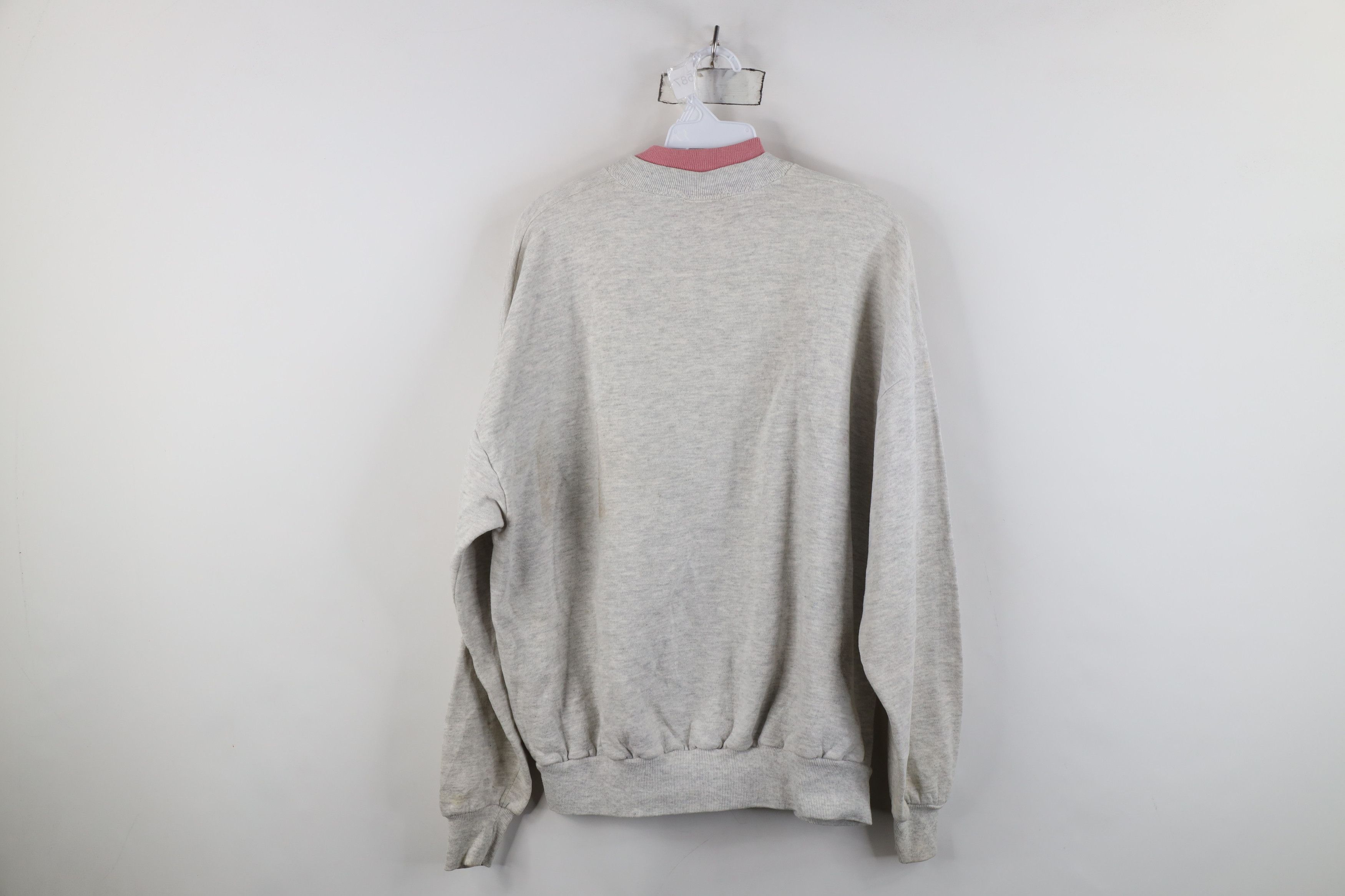 Vintage Vintage 90s Streetwear Heart Flower Sweatshirt Gray USA Size XL / US 12-14 / IT 48-50 - 11 Thumbnail
