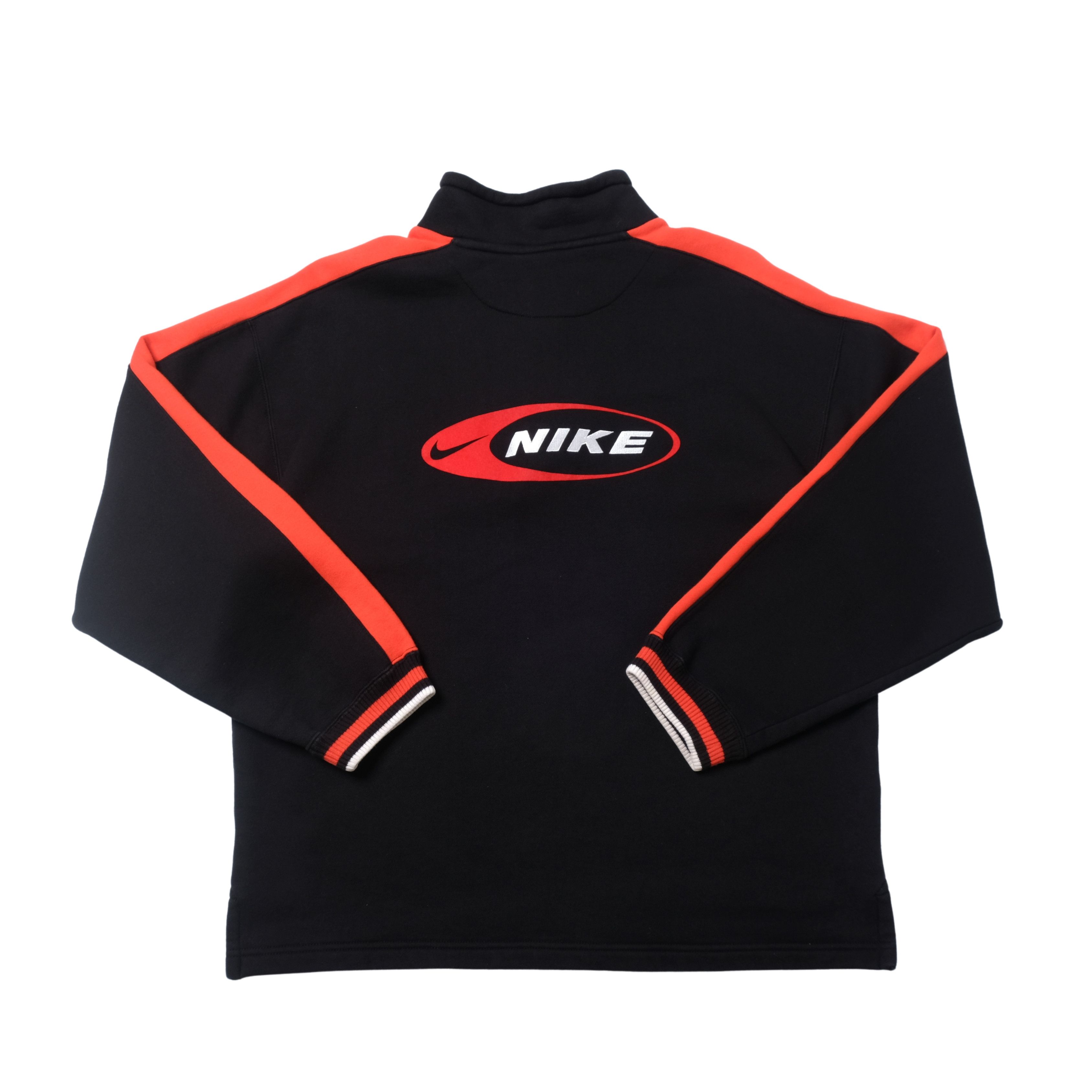 トップス 90's NIKE jersey half zip pullover Nike 1990s Vintage Quarter-Zip Sweatshirt (M/L) 90's NIKE