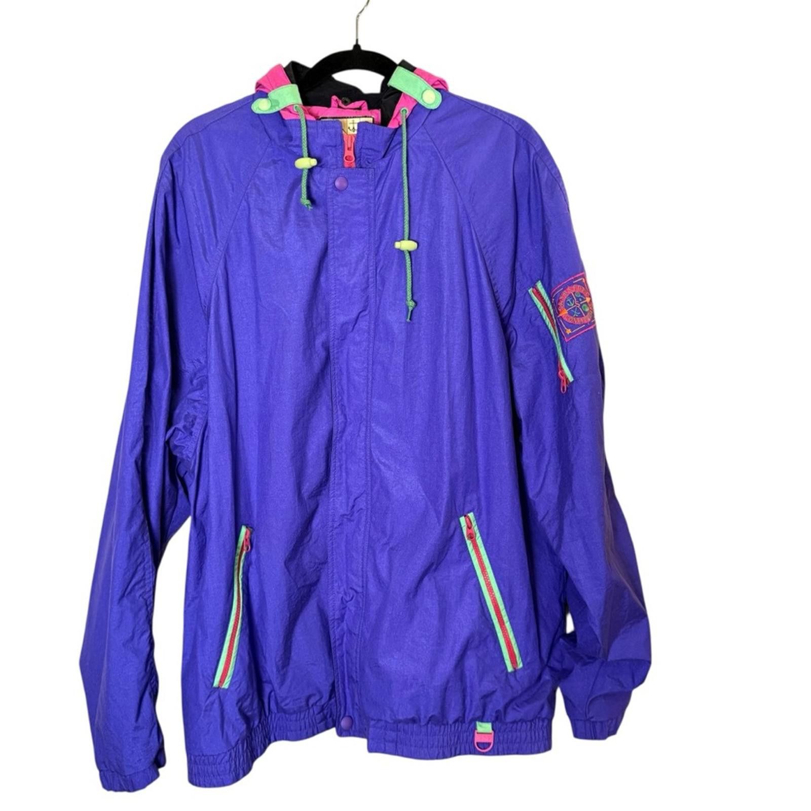 Other Vintage Skyr Sport 90’s Vibrant Hooded Windbreaker Sz XL Size US XL / EU 56 / 4 - 1 Thumbnail