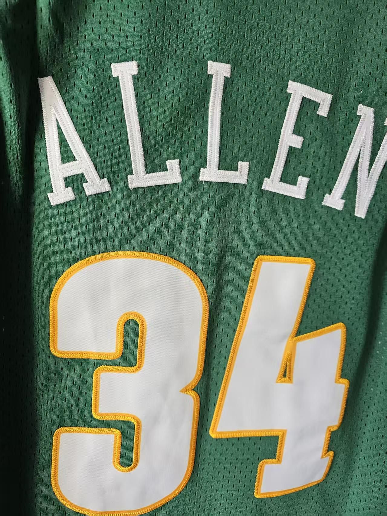 NBA Seattle Supersonics 34 Ray Allen Jersey Stitched Green L Size US L / EU 52-54 / 3 - 5 Thumbnail