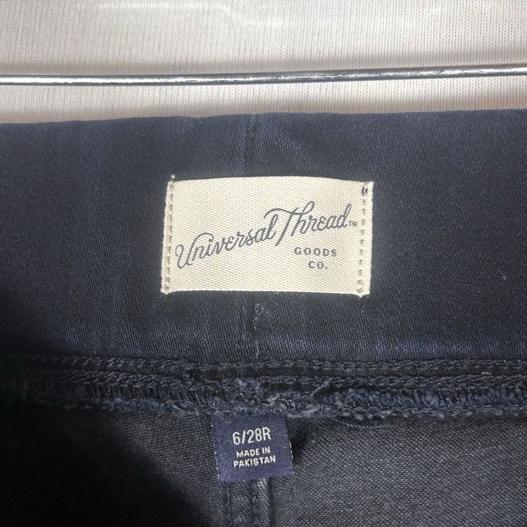 Vintage VINTAGE? No — Universal Thread Jeans Denim Jegging Pull-On High Rise 6 Black Women 30in Inseam NWT Size 28" / US 6 / IT 42 - 4 Thumbnail