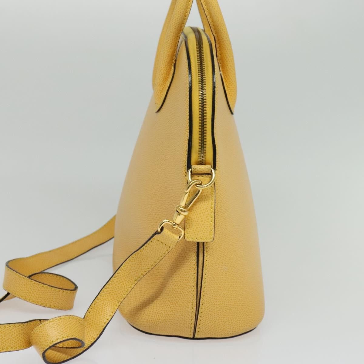 Celine CELINE Hand Bag Leather Yellow Gold Size ONE SIZE - 5 Thumbnail