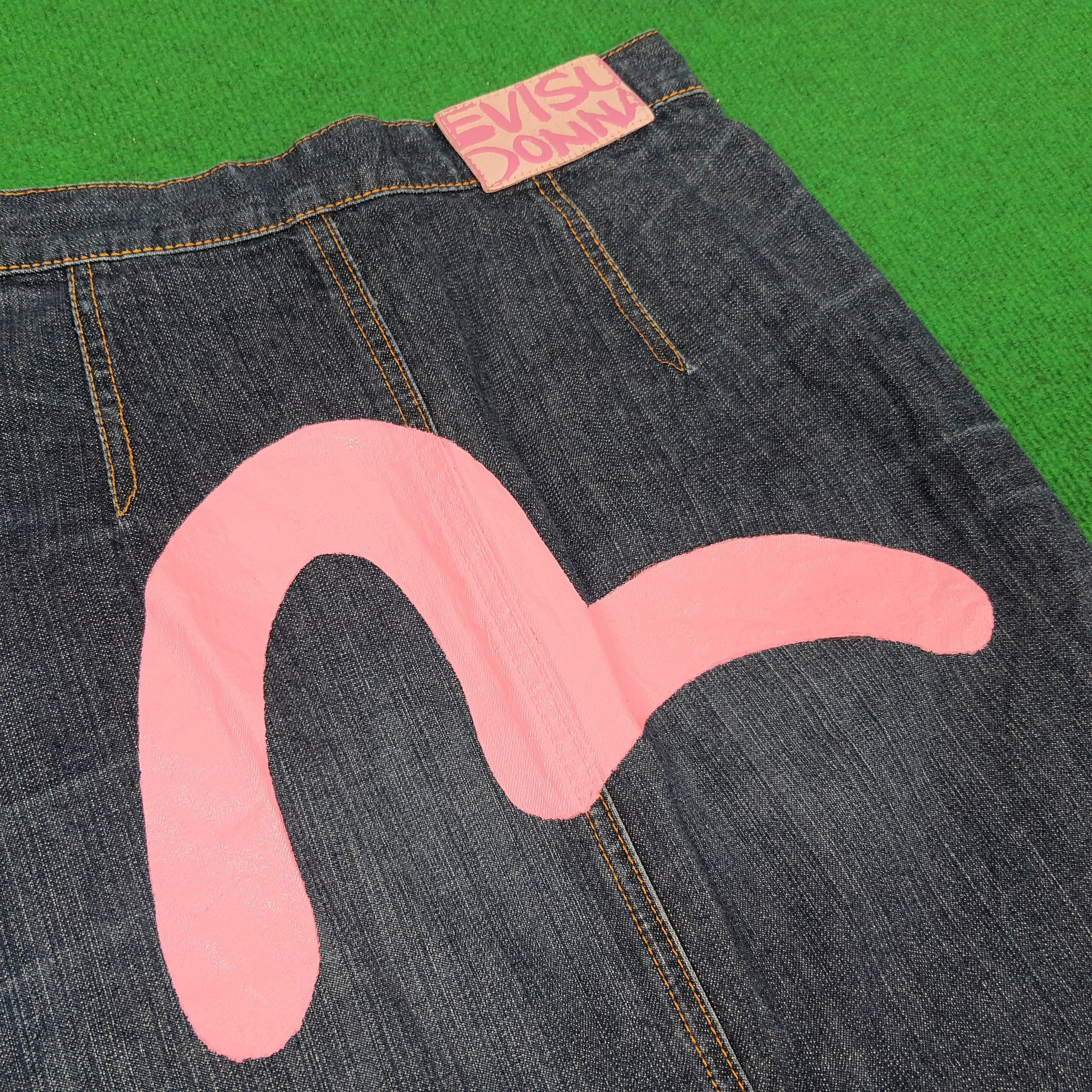 Evisu Vintage Evisu Donna Japan Caicock Custom Midi Jean Skirt Size 25" / US 0 / IT 36 - 2 Thumbnail