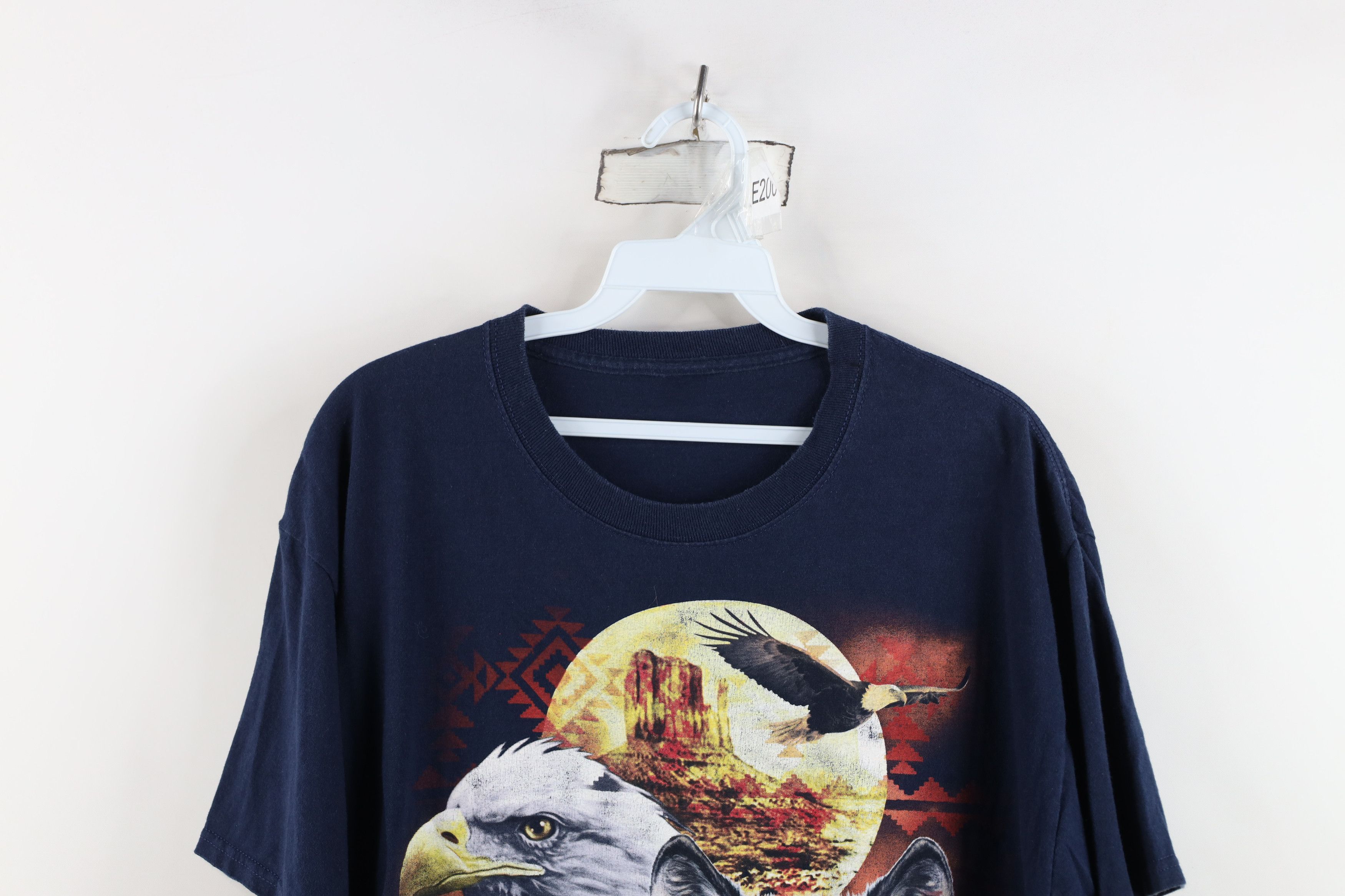 Vintage Vintage 90s Y2K Streetwear Southwestern Nature Eagle T-Shirt Size US L / EU 52-54 / 3 - 2 Thumbnail