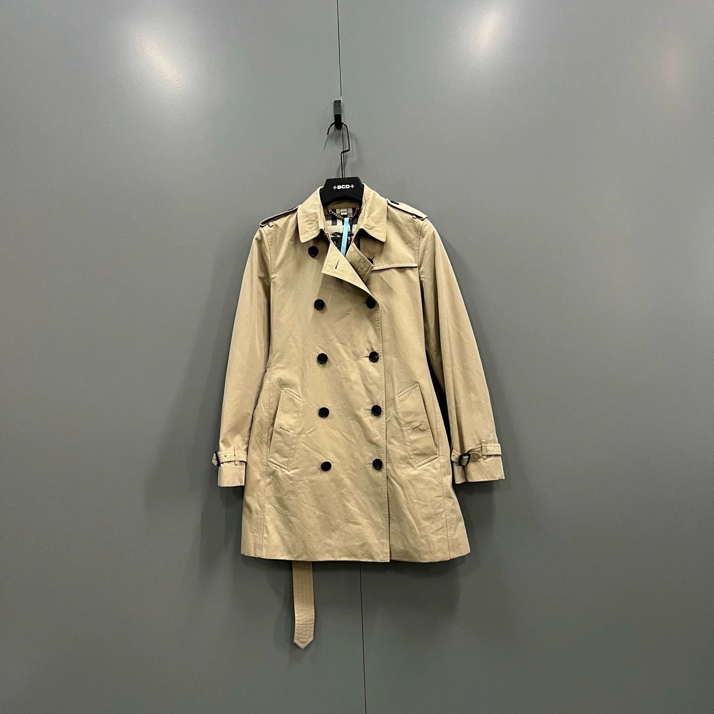 Burberry Burberry Khaki Double-Breasted Trench Coat Size US XXS / EU 40 - 1 Thumbnail