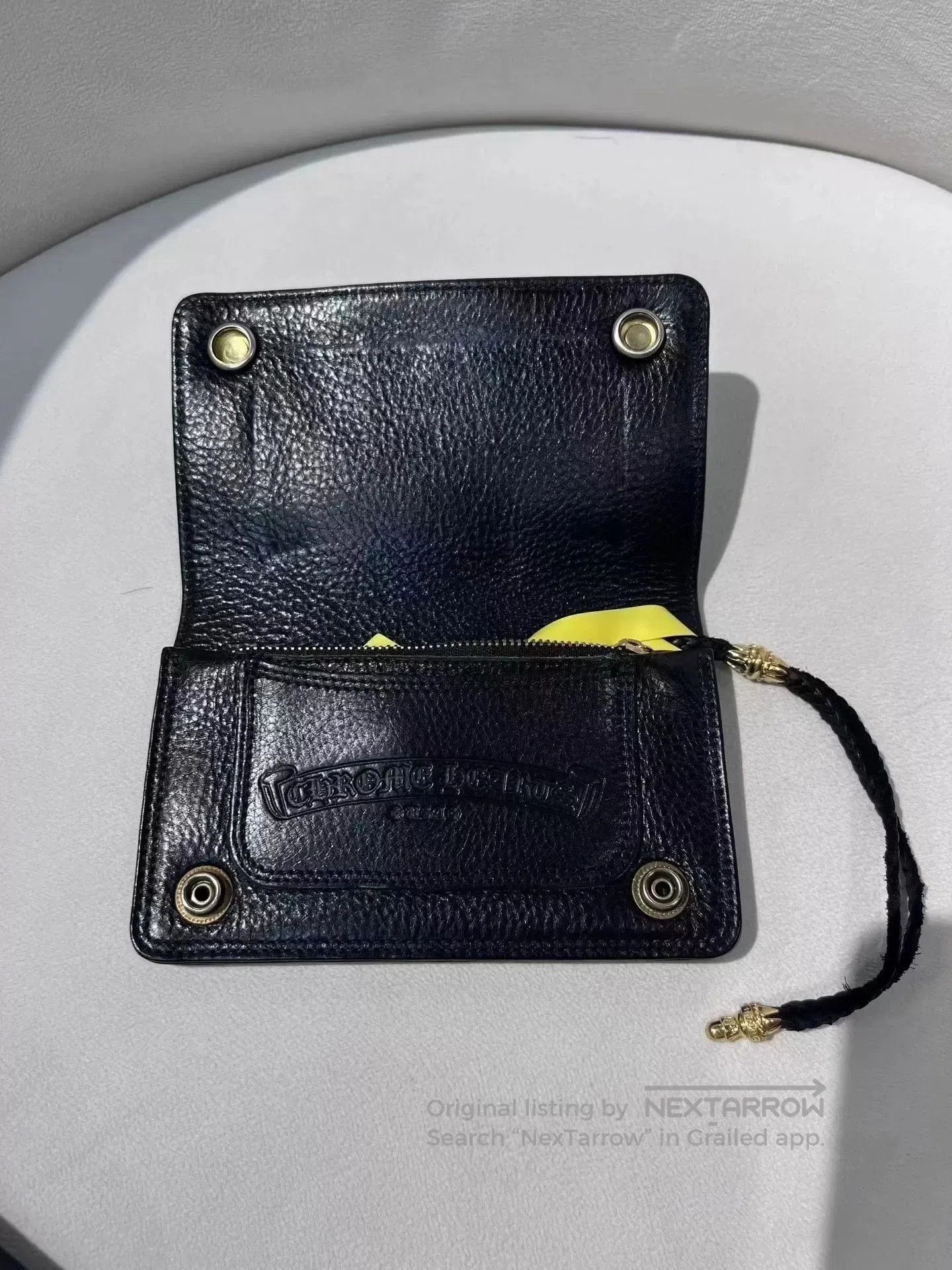 Chrome Hearts Chrome Hearts 22k Gold Cross Black Wallet. Size ONE SIZE - 5 Thumbnail