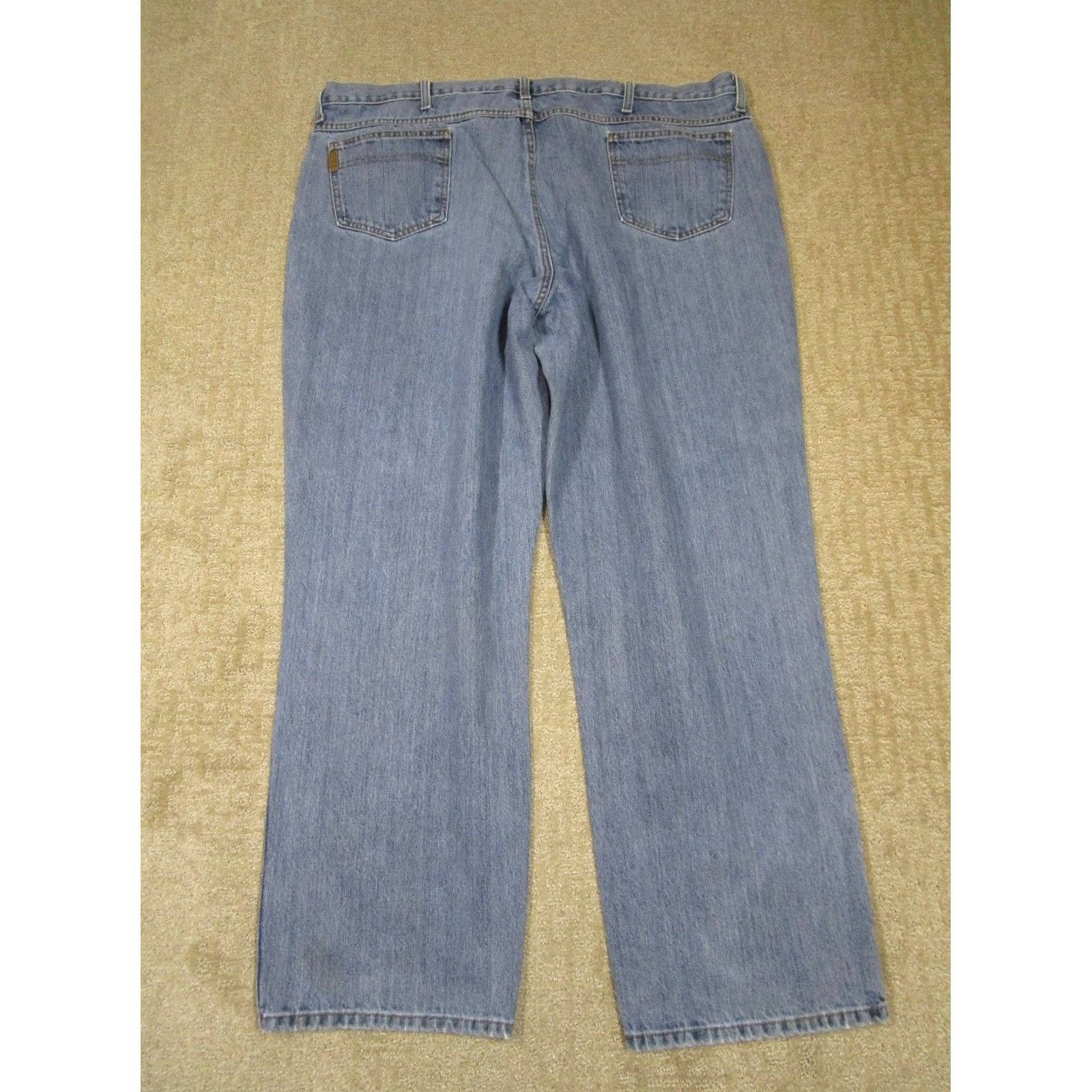 Vintage Cinch Jeans Men 44x32 Light Wash Blue Label Denim 5-Pocket Relaxed Tapered Style Logo Cowboy Vintage: No Size US 44 / EU 60 - 4 Thumbnail