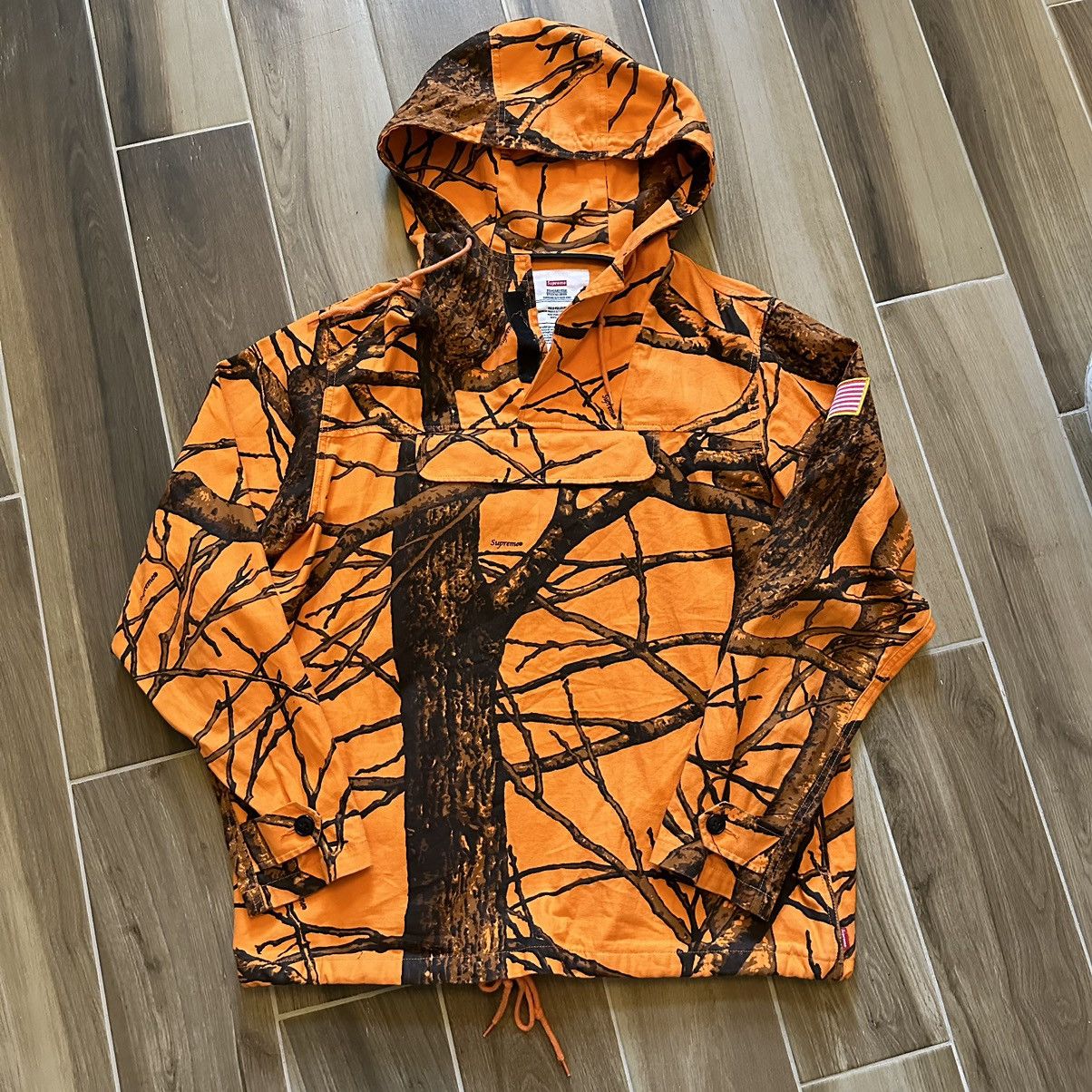 Supreme orange store camo jacket