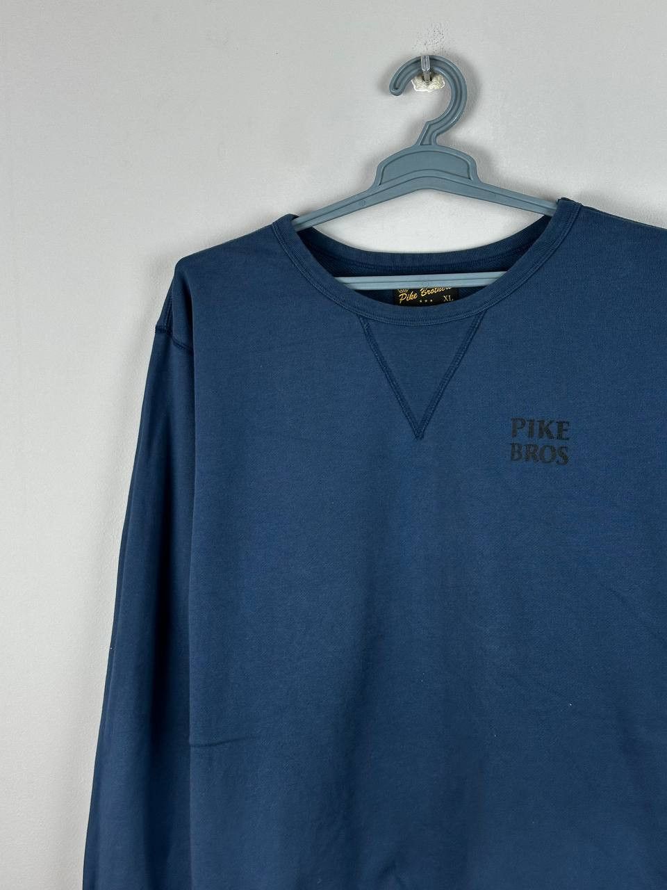 Pike Brothers Pike Brothers Loop Blue Luxury Sweatshirt Made In Portugal Size US XL / EU 56 / 4 - 4 Thumbnail