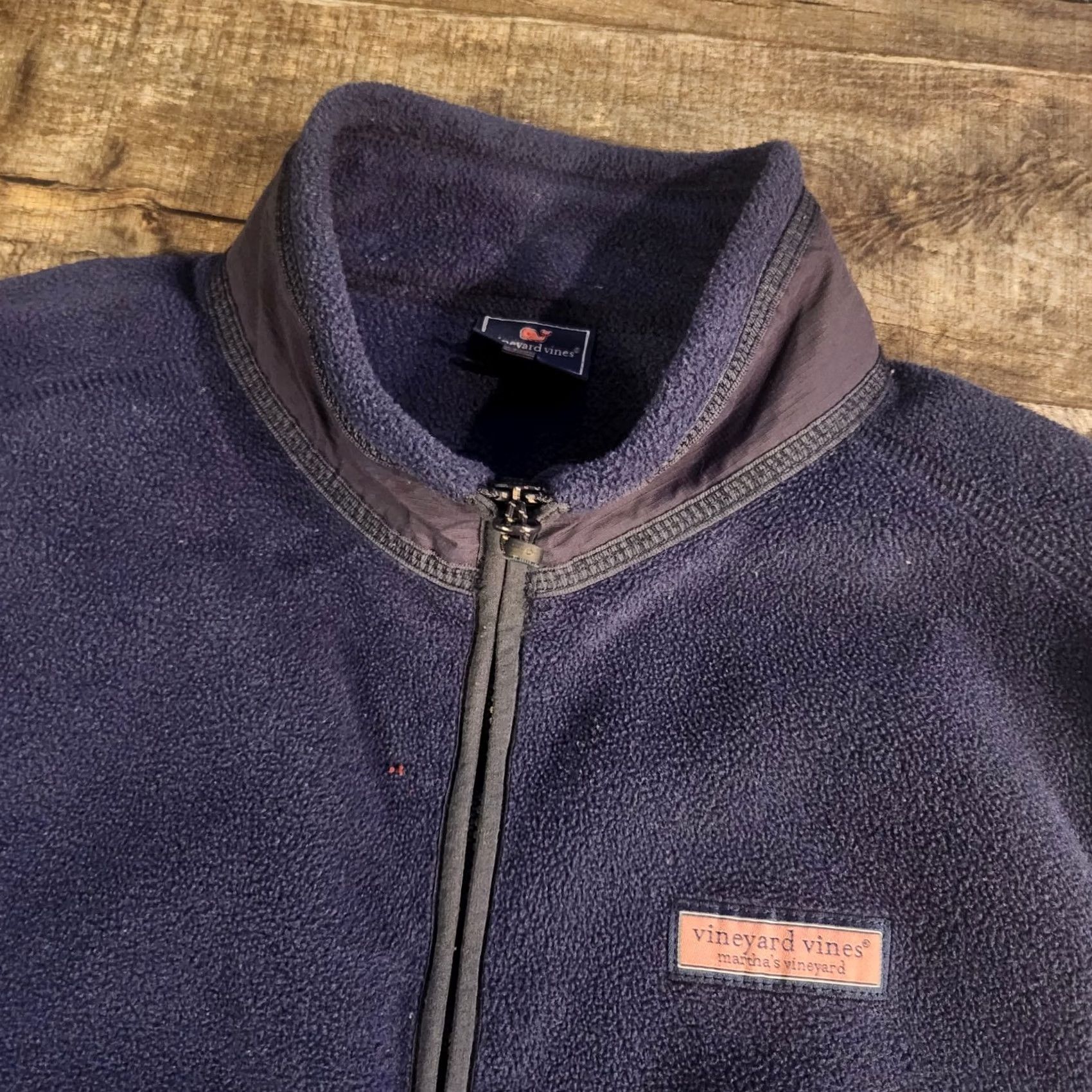 Vineyard Vines Vineyard Vines Vest Mens Medium Navy Blue Fleece Full Zip Harbor Size US M / EU 48-50 / 2 - 3 Thumbnail