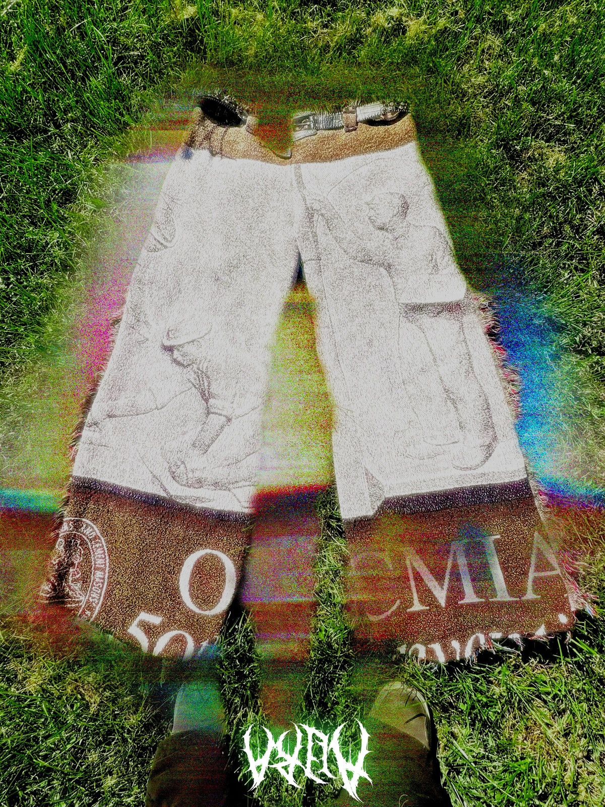 Japanese Brand × Vintage Aura Baggy Pants Size US 34 / EU 50 - 1 Thumbnail