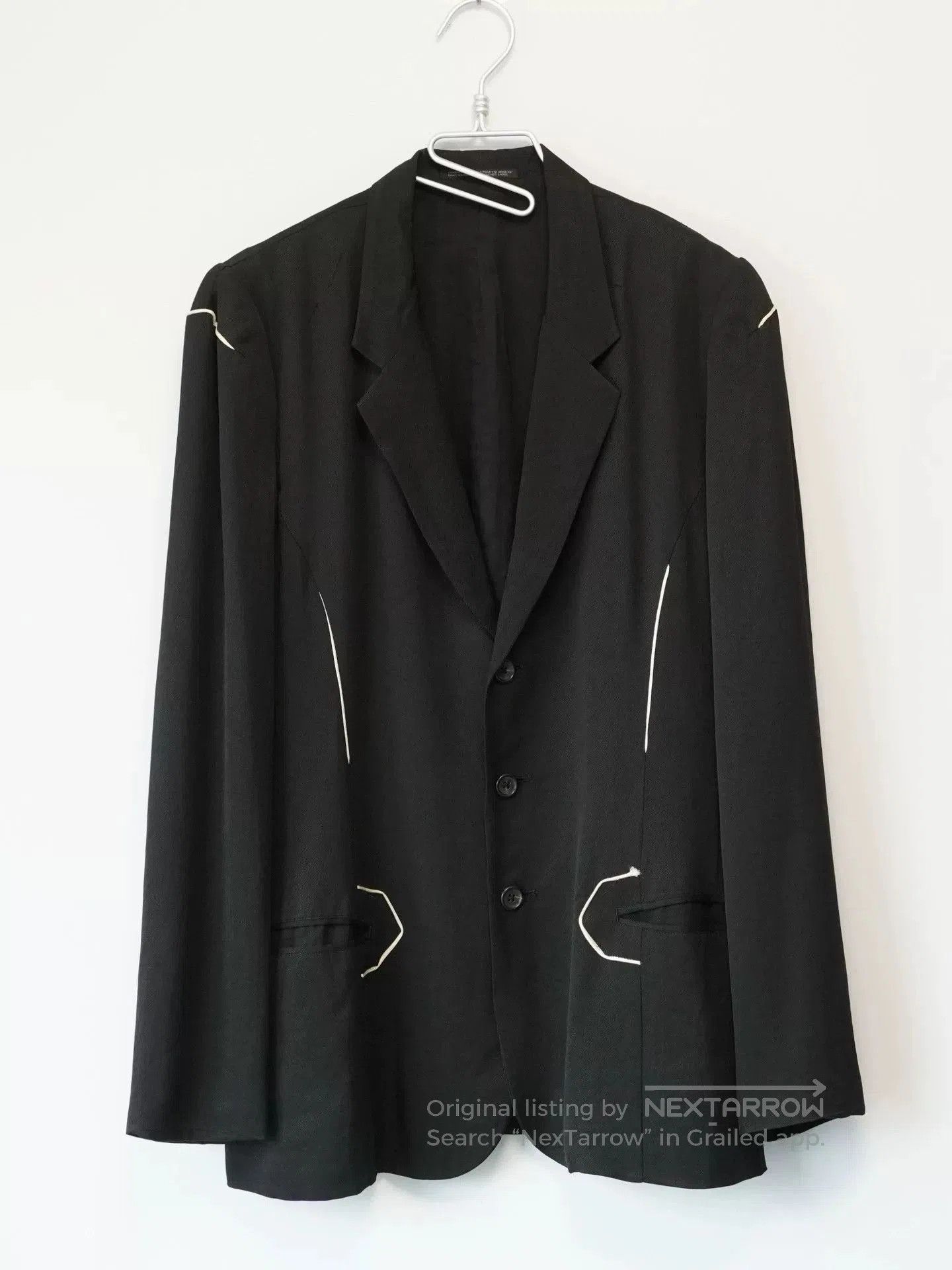 Yohji Yamamoto Yohji Yamamoto 97SS White Line Jacket. Size US M / EU 48-50 / 2 - 1 Thumbnail