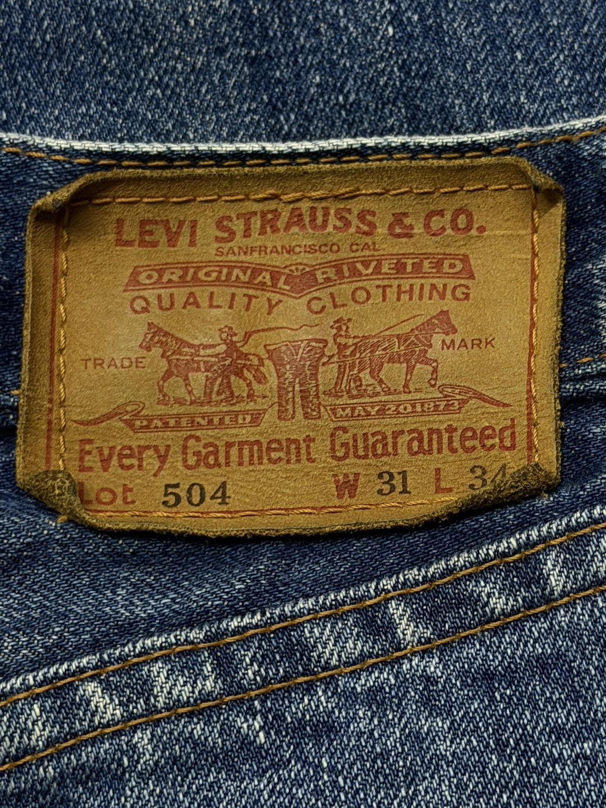 Levi's Vintage Levi’s 504 Made in Japan “Wide Straight Denim Jeans Size US 31 - 14 Thumbnail