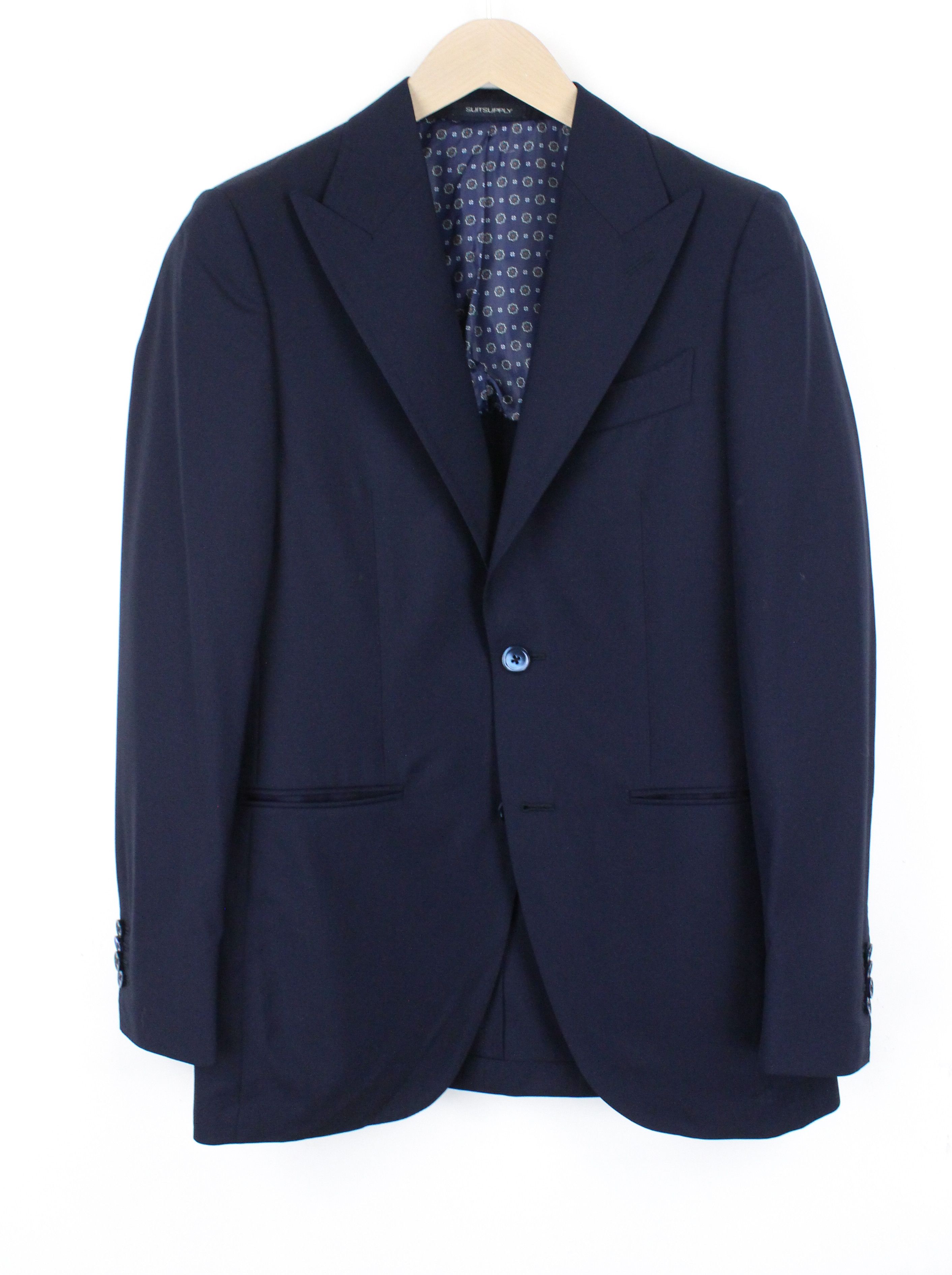 Suitsupply LA SPALLA UK34R Blue Wool 2 Piece Suit 67480 Size 34R - 3 Thumbnail