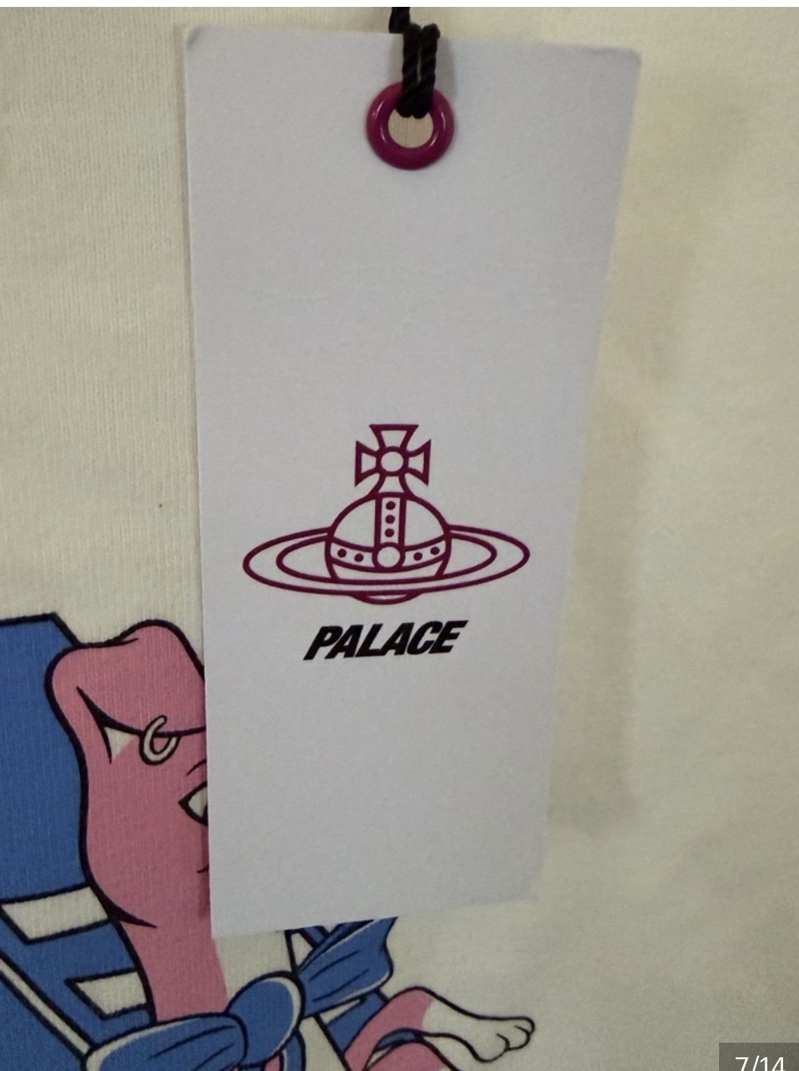 Palace × Vivienne Westwood Palace x Vivienne Westwood Raglan Long Sleeve Tee Pink Size US L / EU 52-54 / 3 - 10 Thumbnail