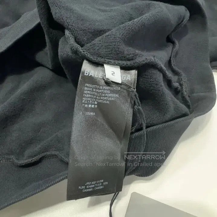 Balenciaga Balenciaga Black Logo Embroidered Hoodie. Size US M / EU 48-50 / 2 - 4 Thumbnail