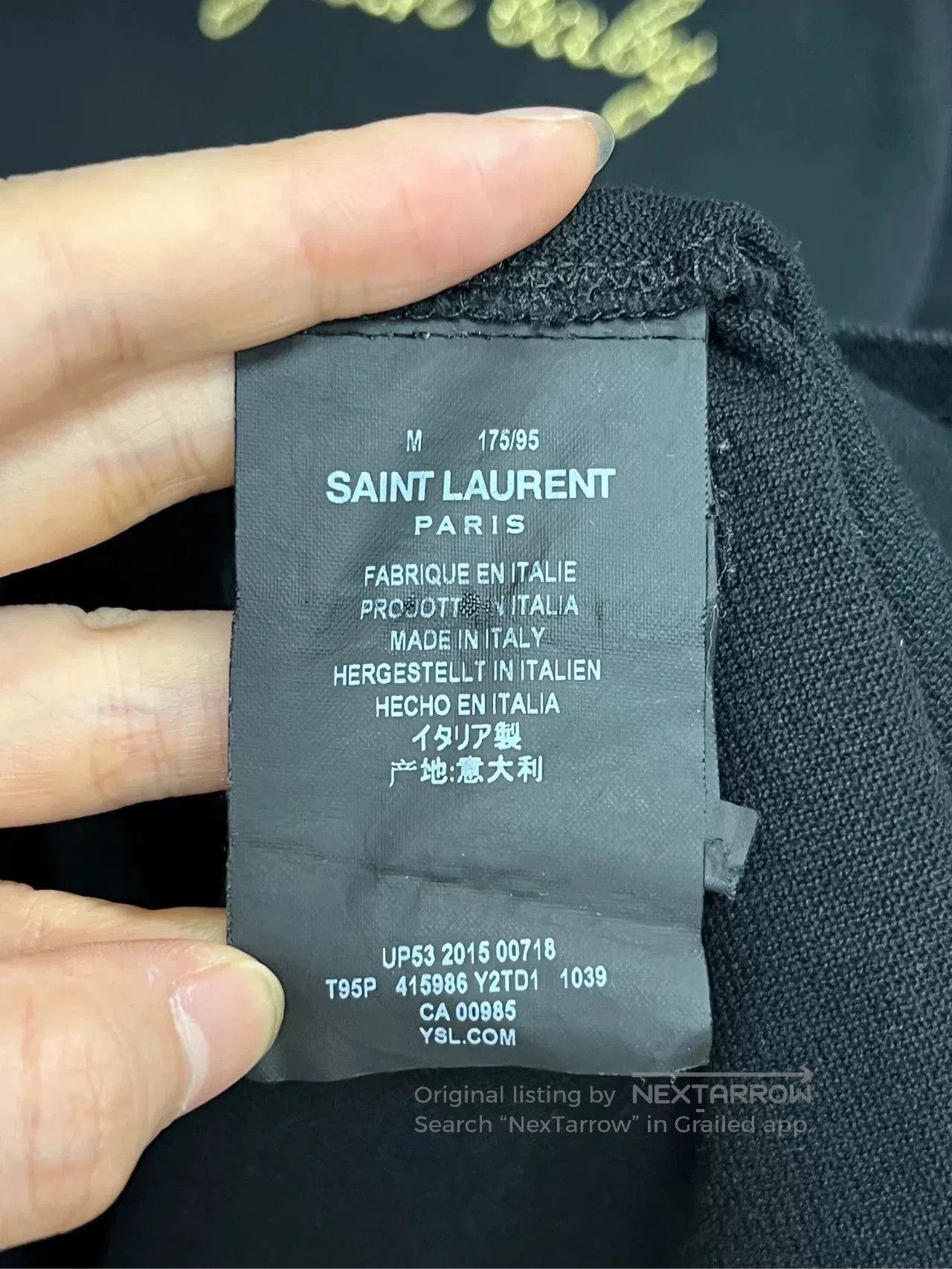 Saint Laurent Paris Saint Laurent Short Sleeve Polo Shirt. Size US M / EU 48-50 / 2 - 3 Thumbnail