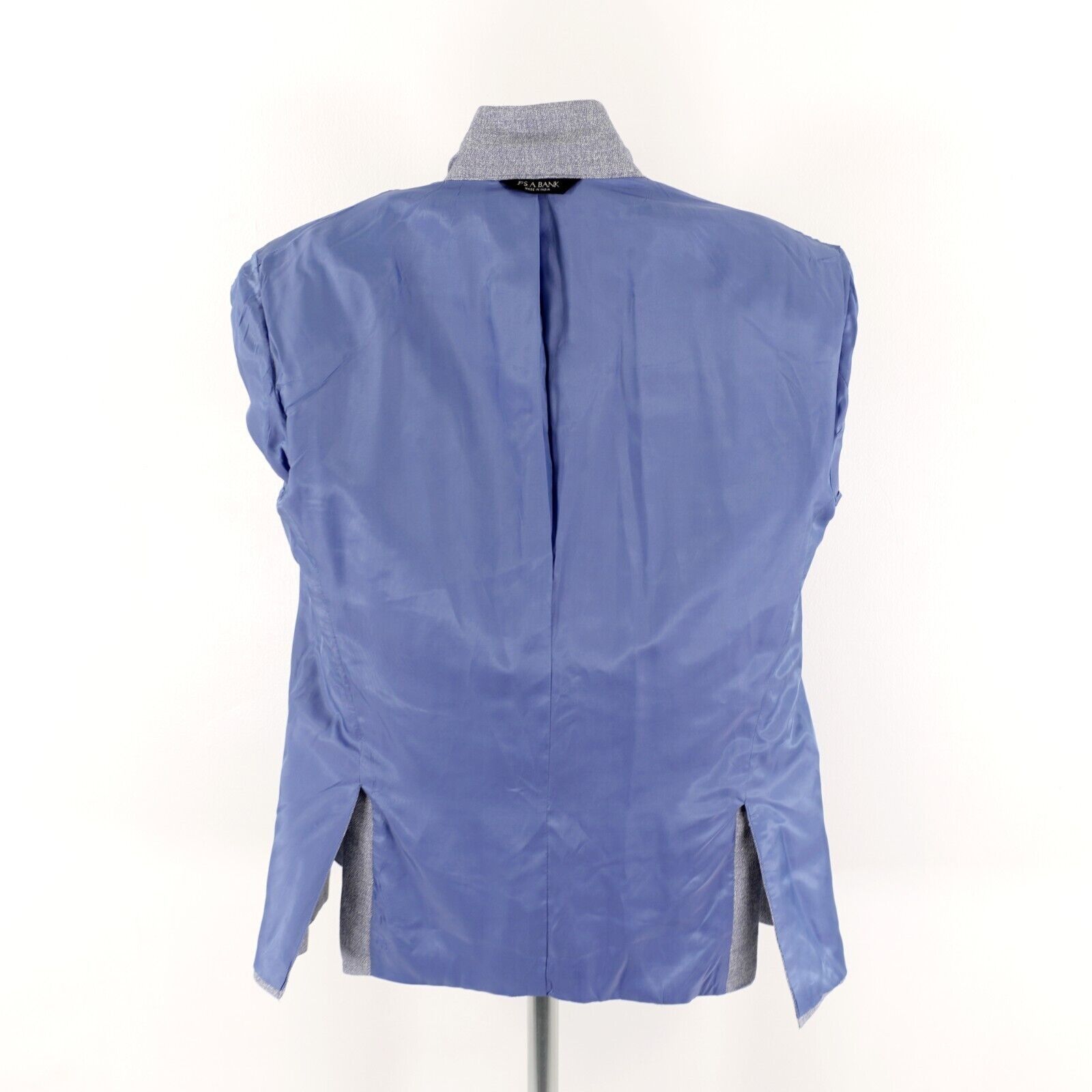 Jos. A. Bank Jos A Bank Linen Wool Blue Spec Tailored Fit 2 Button Blazer Size 40R - 15 Thumbnail