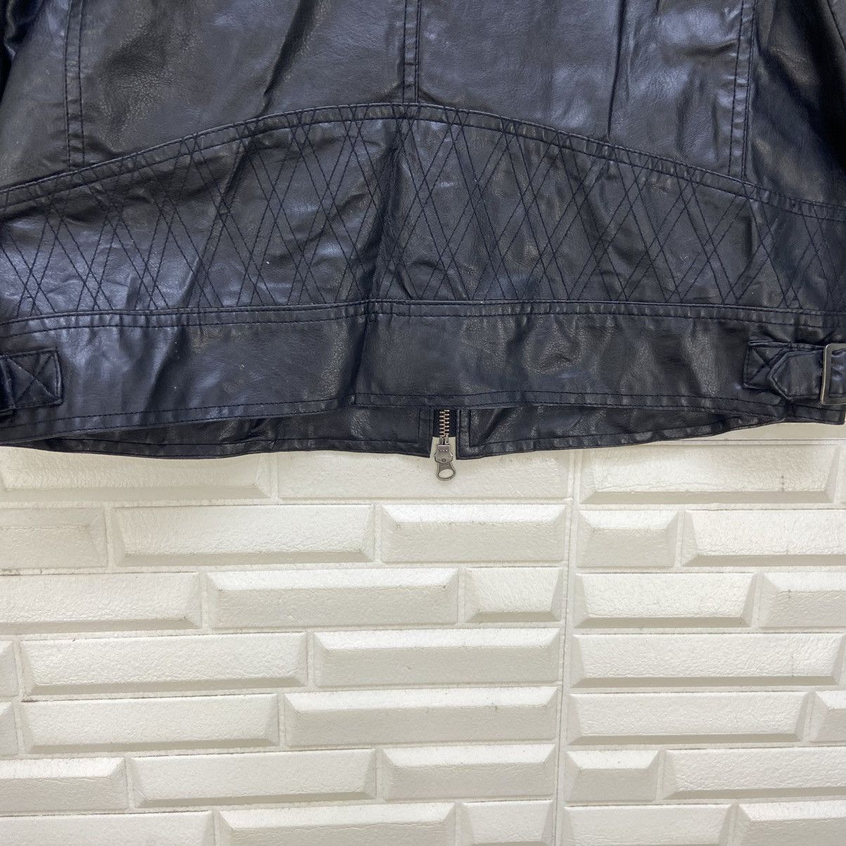 semanticdesign Japanese Brand Semantic Design Synthetic Leather BikerJacket Size US S / EU 44-46 / 1 - 14 Thumbnail