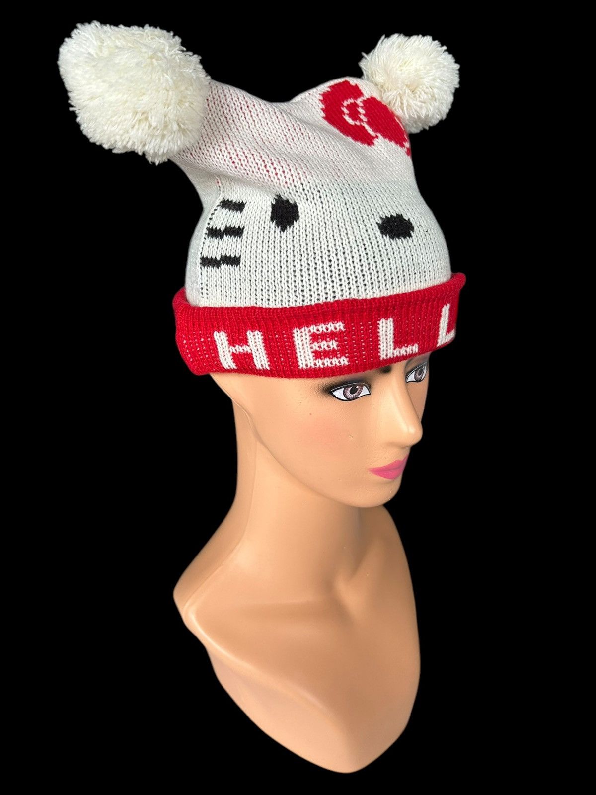 Japanese Brand × Kapital × Vintage Hello Kitty Horn Devil Beanie Hats Size ONE SIZE - 1 Thumbnail