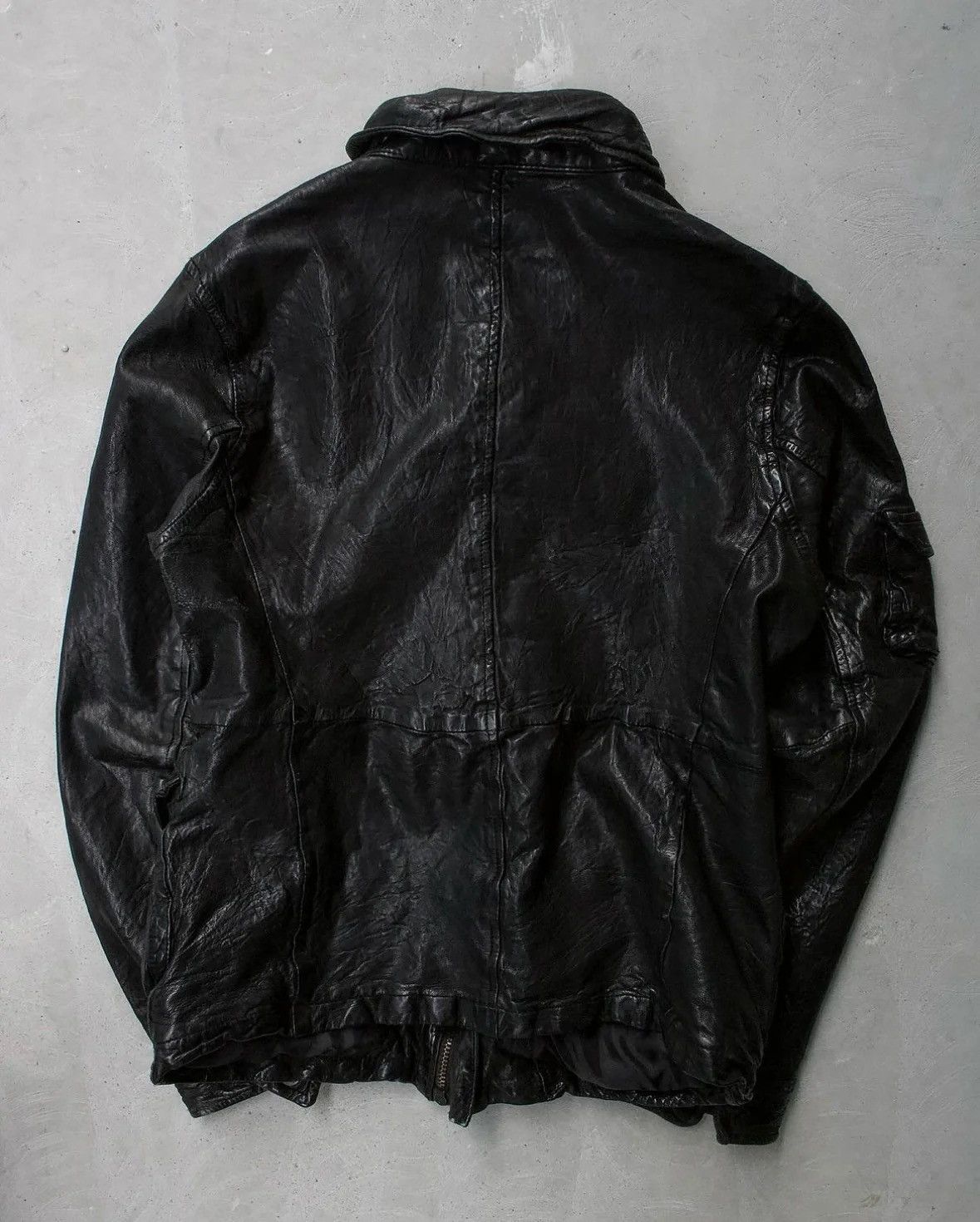 ABAHOUSE ABAHOUSE Vintage 2003 Sheep Leather Rider Jacket Size US S / EU 44-46 / 1 - 4 Thumbnail