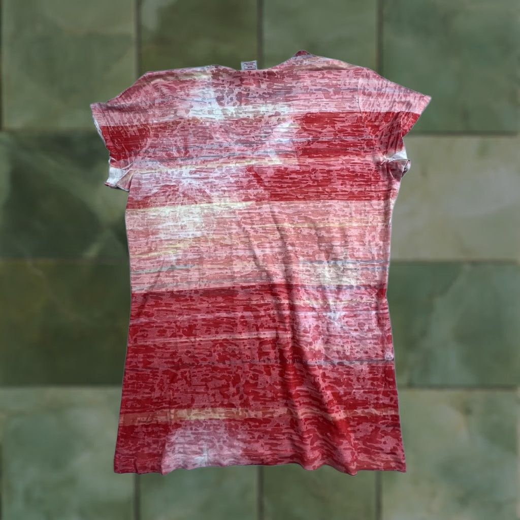 The North Face The North Face Shirt Womens XL Red Striped V-Neck Short Sleeve Lightweight Tee Size XL / US 12-14 / IT 48-50 - 1 Thumbnail
