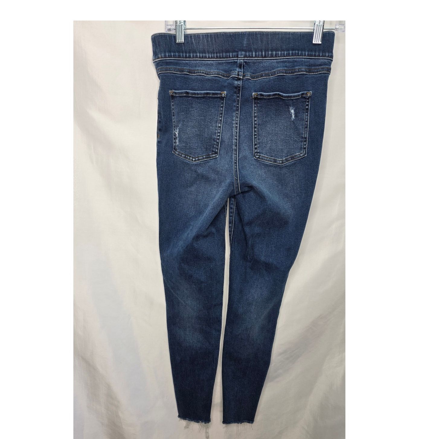 Spanx Spanx Raw Hem Jeans Medium Distressed Skinny Pull On Size 29" - 2 Thumbnail