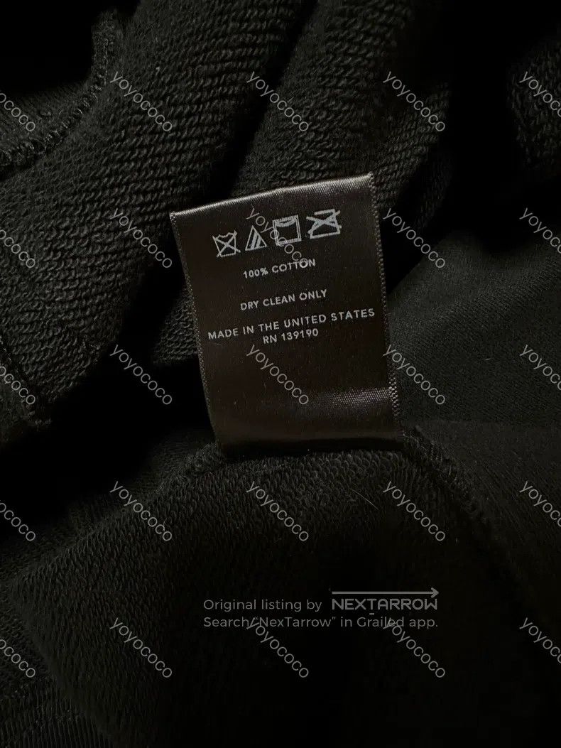 Fear of God Fear of God Dark black slit hoodie sweatshirt Size US M / EU 48-50 / 2 - 8 Thumbnail