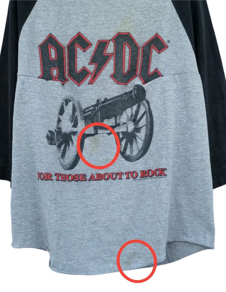 AC/DC Vintage ACDC For Those About To Rock Tour 2003 3q T-Shirt Size S / US 4 / IT 40 - 4 Thumbnail
