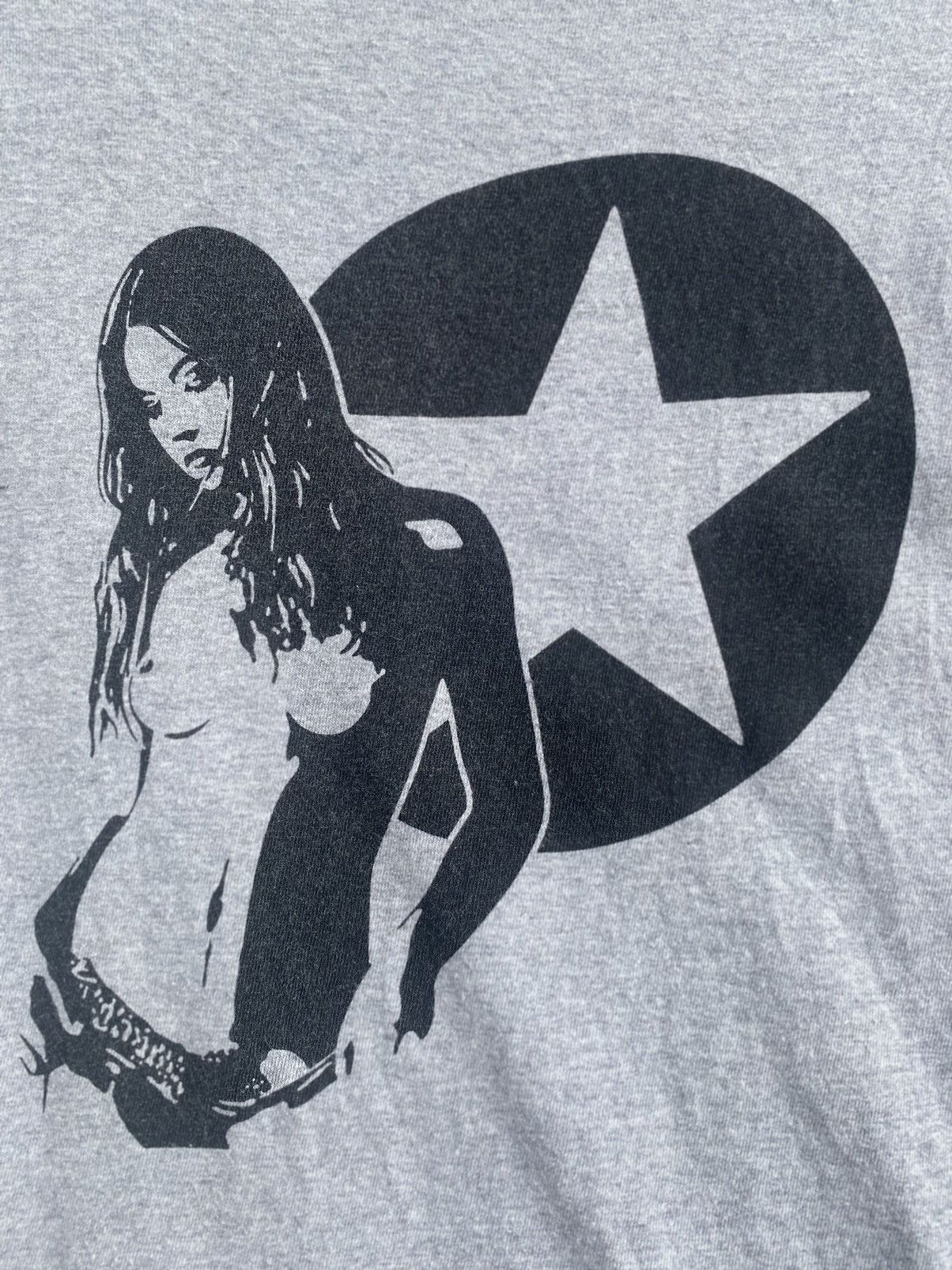 Hysteric Glamour × Vintage Vtg 90s Hysteric Glamour naked girl logo shirt Size US S / EU 44-46 / 1 - 2 Thumbnail