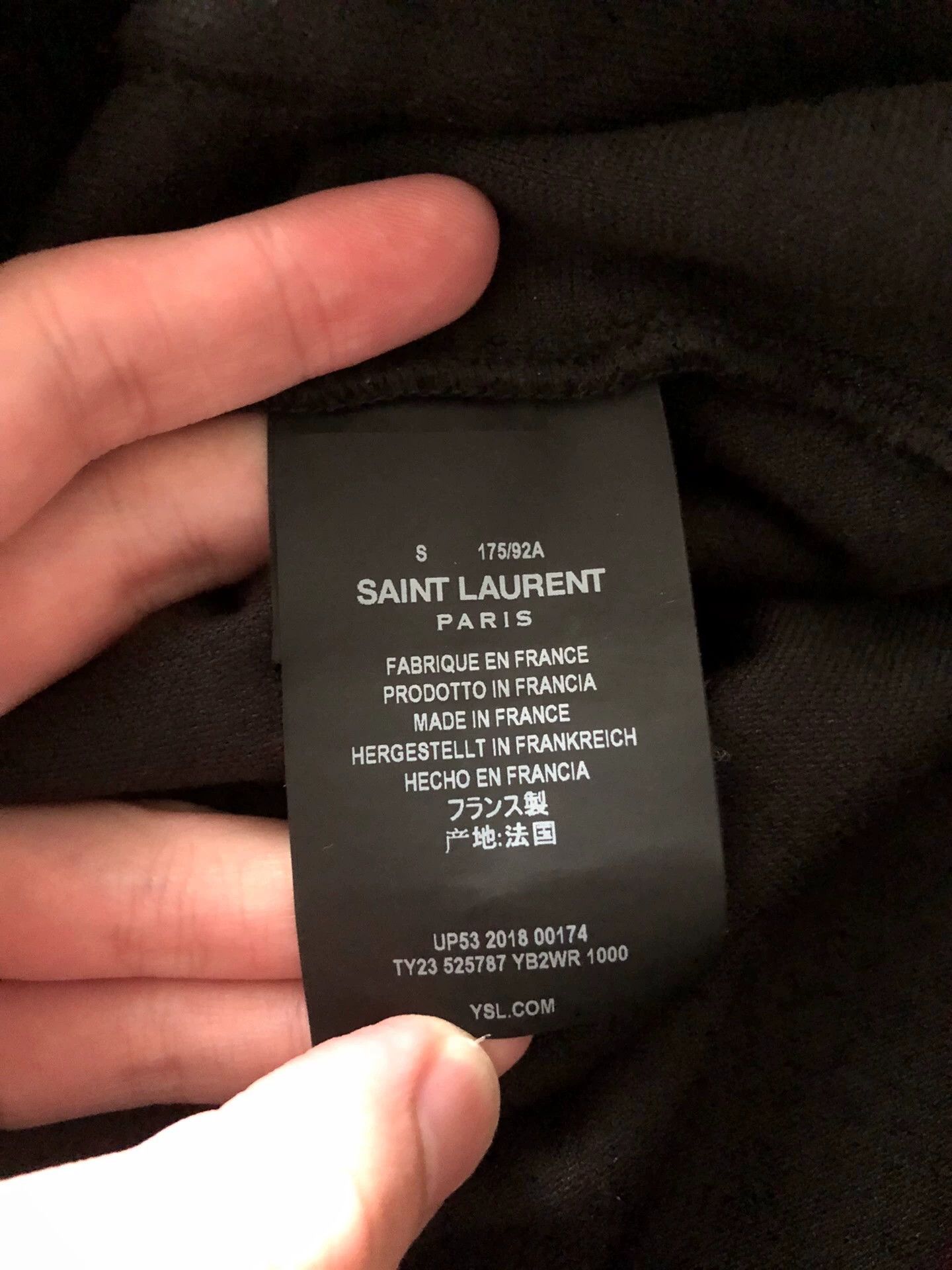 Saint Laurent Paris Saint Laurent Paris 18ss Black Velvet Distressed Hoodie S Size S / US 4 / IT 40 - 3 Thumbnail
