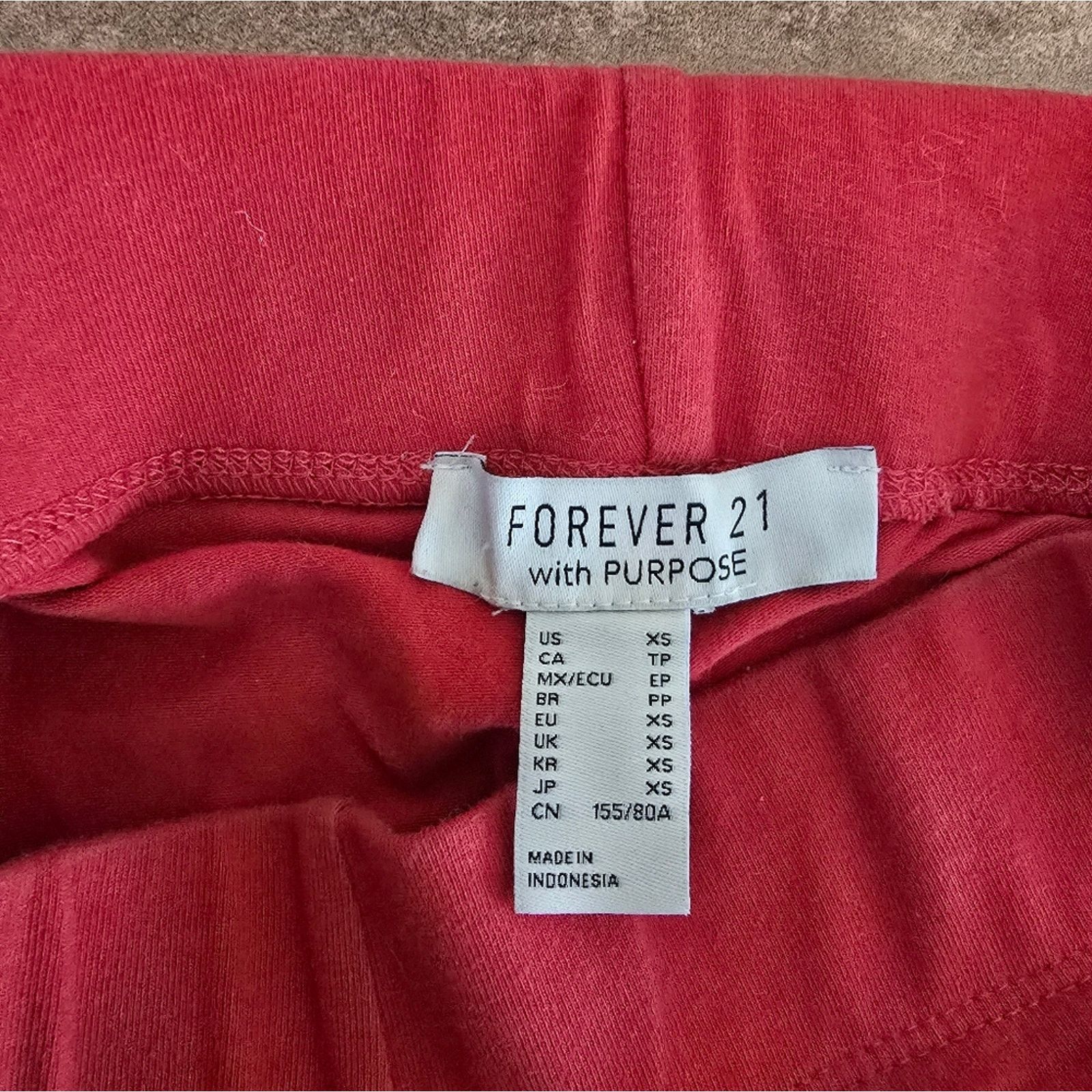 Forever 21 Red | F21 | Purpose Thin Legging Size 25" / US 0 / IT 36 - 3 Thumbnail