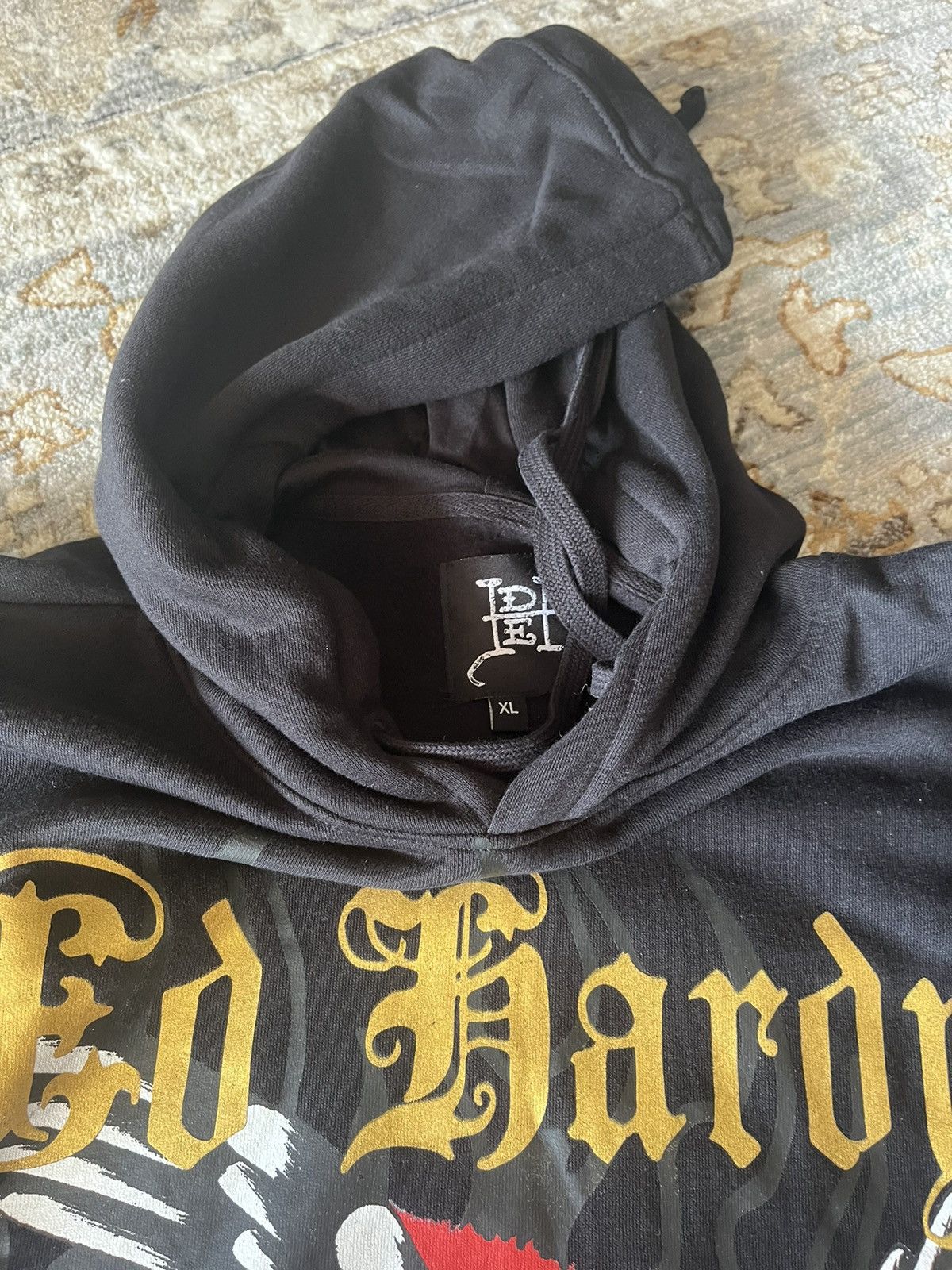 Ed Hardy Mens XL Eagle Snake Skull Flame Y2K Size US XL / EU 56 / 4 - 5 Thumbnail
