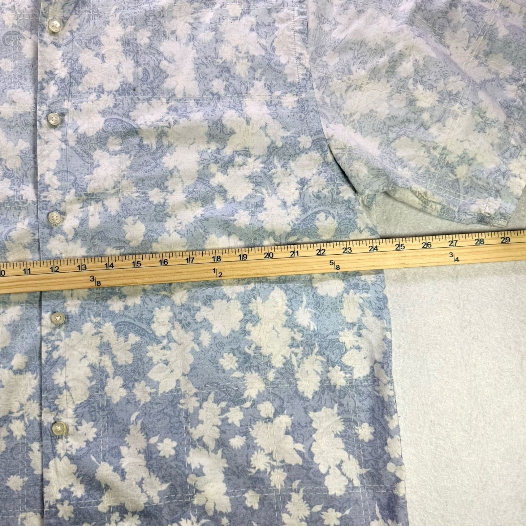 Tommy Bahama Tommy Bahama Hawaiian Shirt Men’s XL Blue Floral Leaf 100% Cotton Button Up Size US XL / EU 56 / 4 - 7 Thumbnail