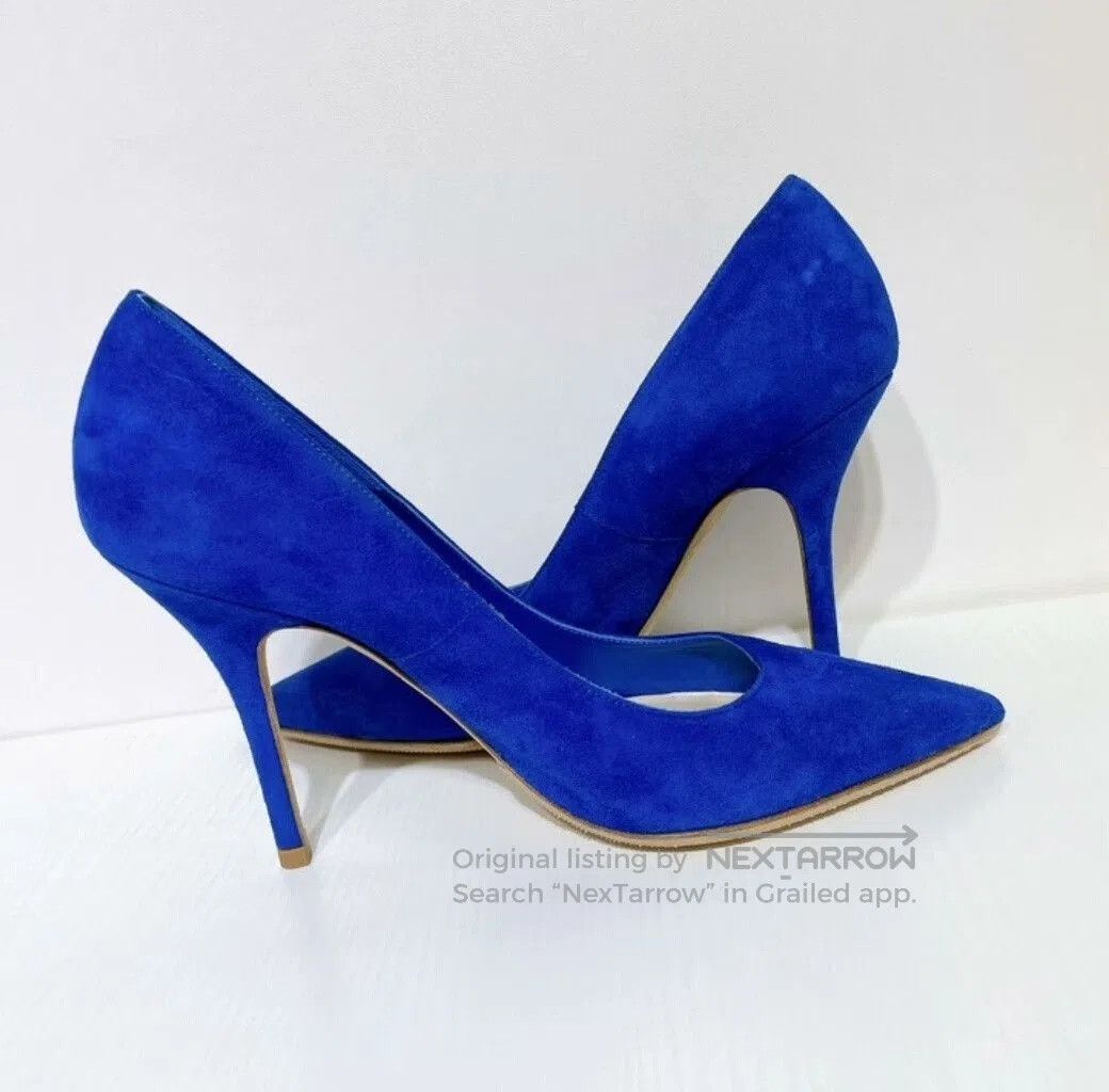 Dior Dior Royal Blue Suede High Heels Size 37. Size US 6 / IT 36 - 4 Thumbnail