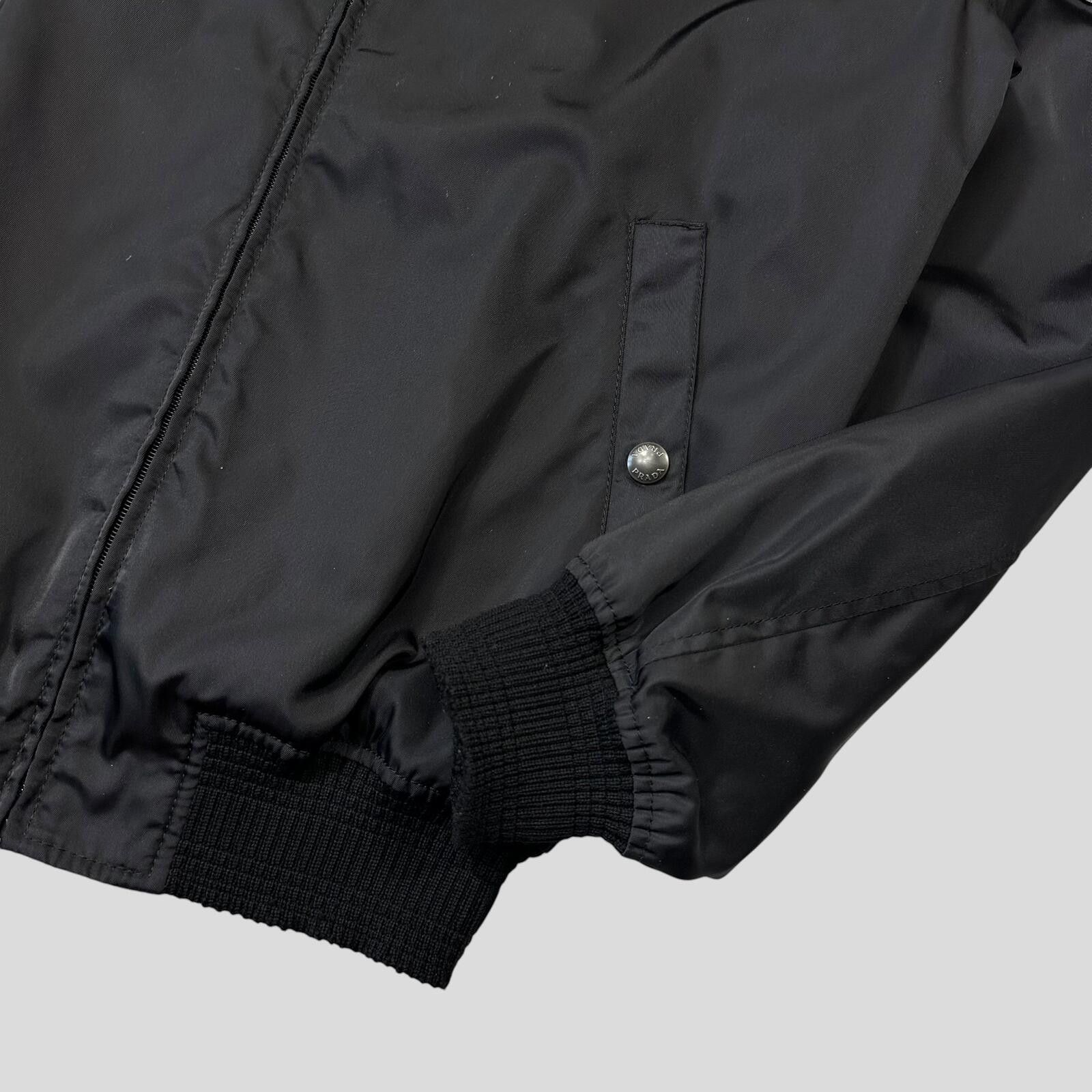 Prada Prada Milano 2018 Black Gabardine Nylon Triangle Bomber - M Size US M / EU 48-50 / 2 - 6 Thumbnail