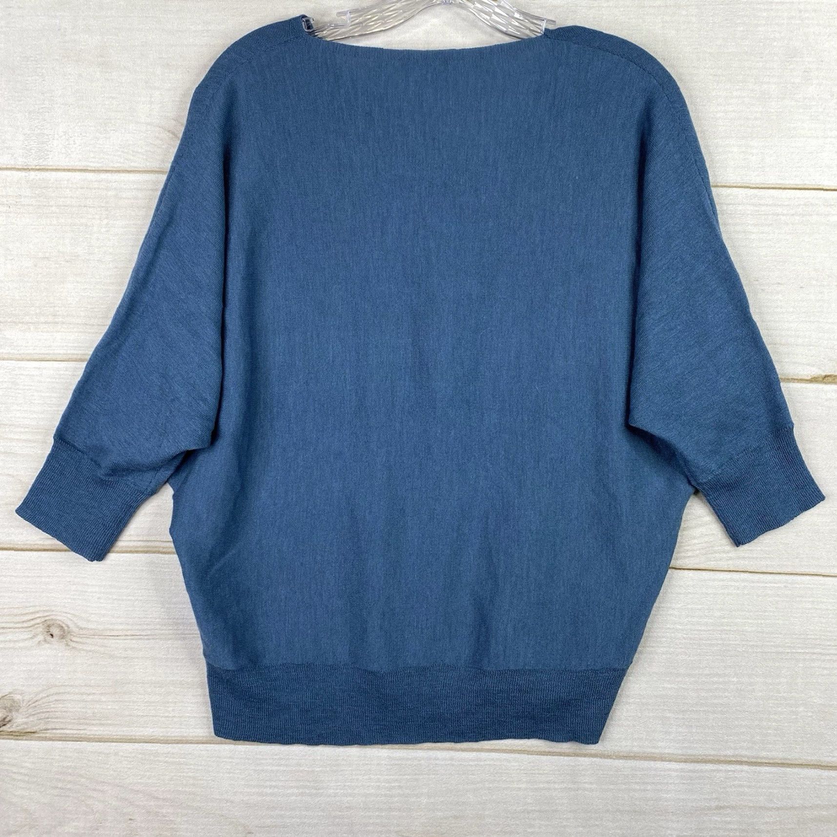 Eileen Fisher Eileen Fisher Womens XS Wool Sweater Dolman Sleeve Slouch Neck Lightweight Size XS / US 0-2 / IT 36-38 - 8 Thumbnail