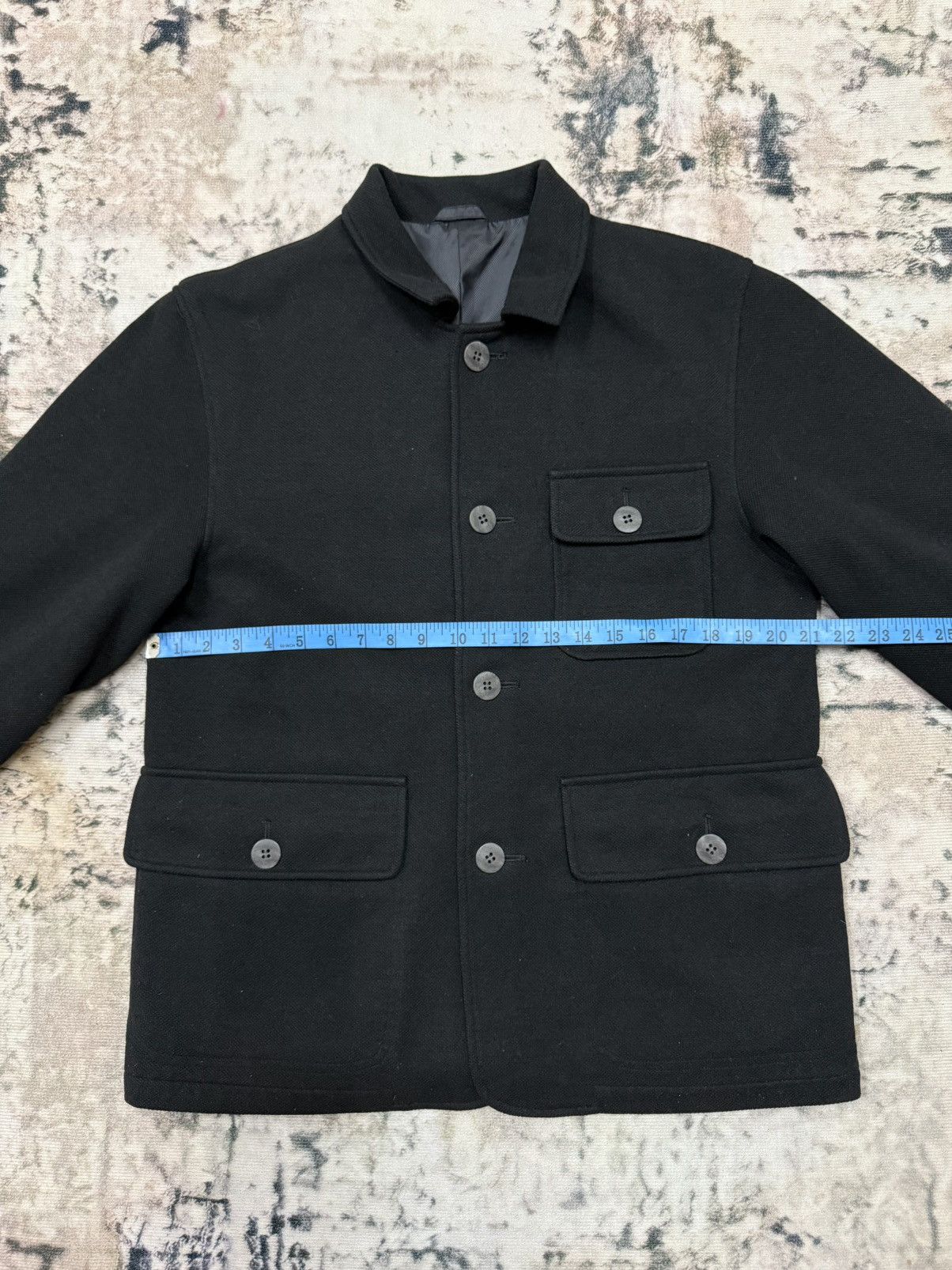Japanese Brand Aburaysia mode pour homme wool button up jacket Size US M / EU 48-50 / 2 - 12 Thumbnail